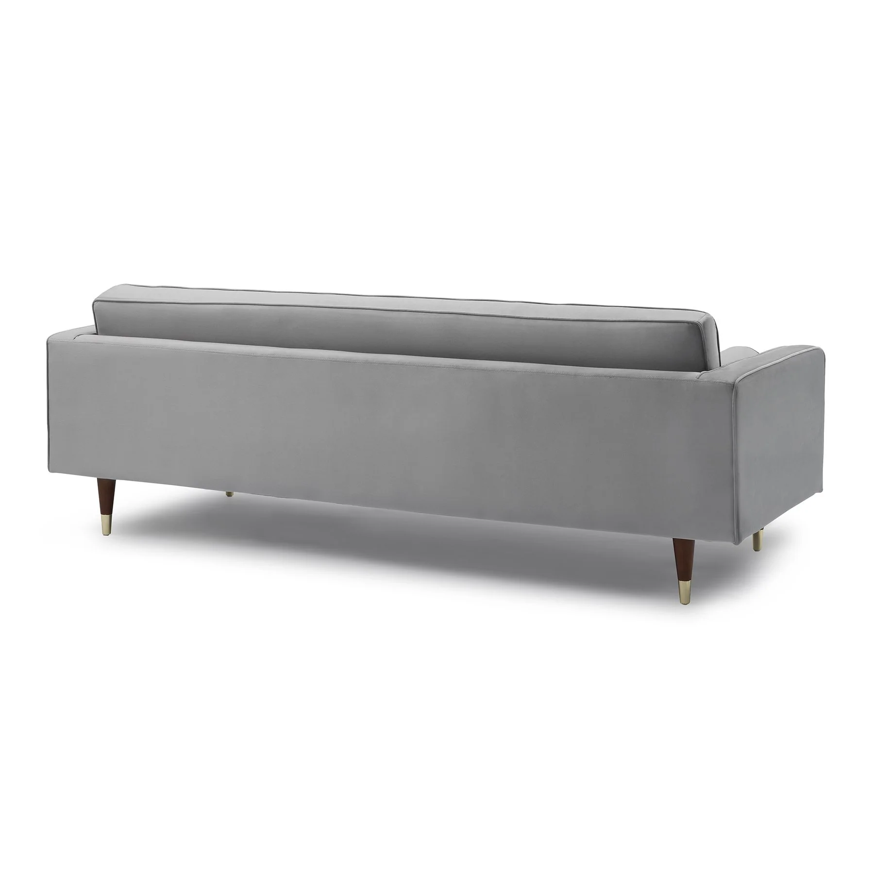 Somerset Gray Velvet Mid Century Modern Sofa - Image 3