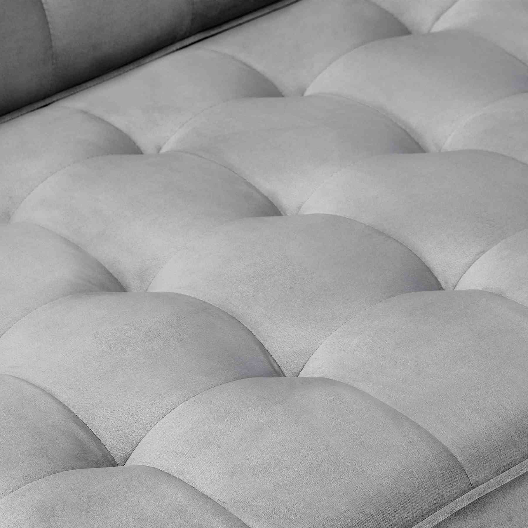 Somerset Gray Velvet Mid Century Modern Sofa Seating Set - Image 6
