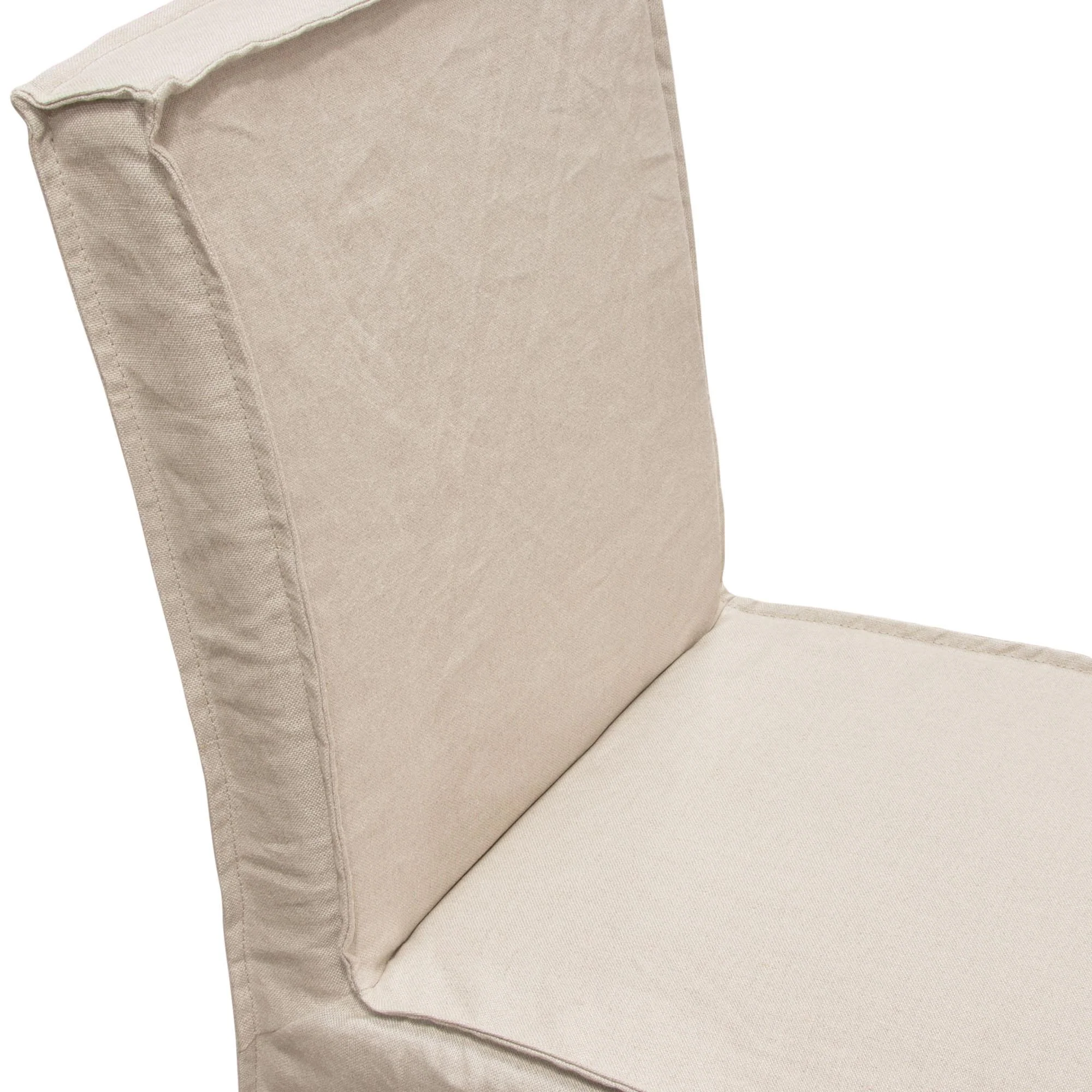 Sonoma 2-Pack Dining Chairs with Wood Legs and Sand Linen Removable Slipcover by Diamond Sofa - Image 7