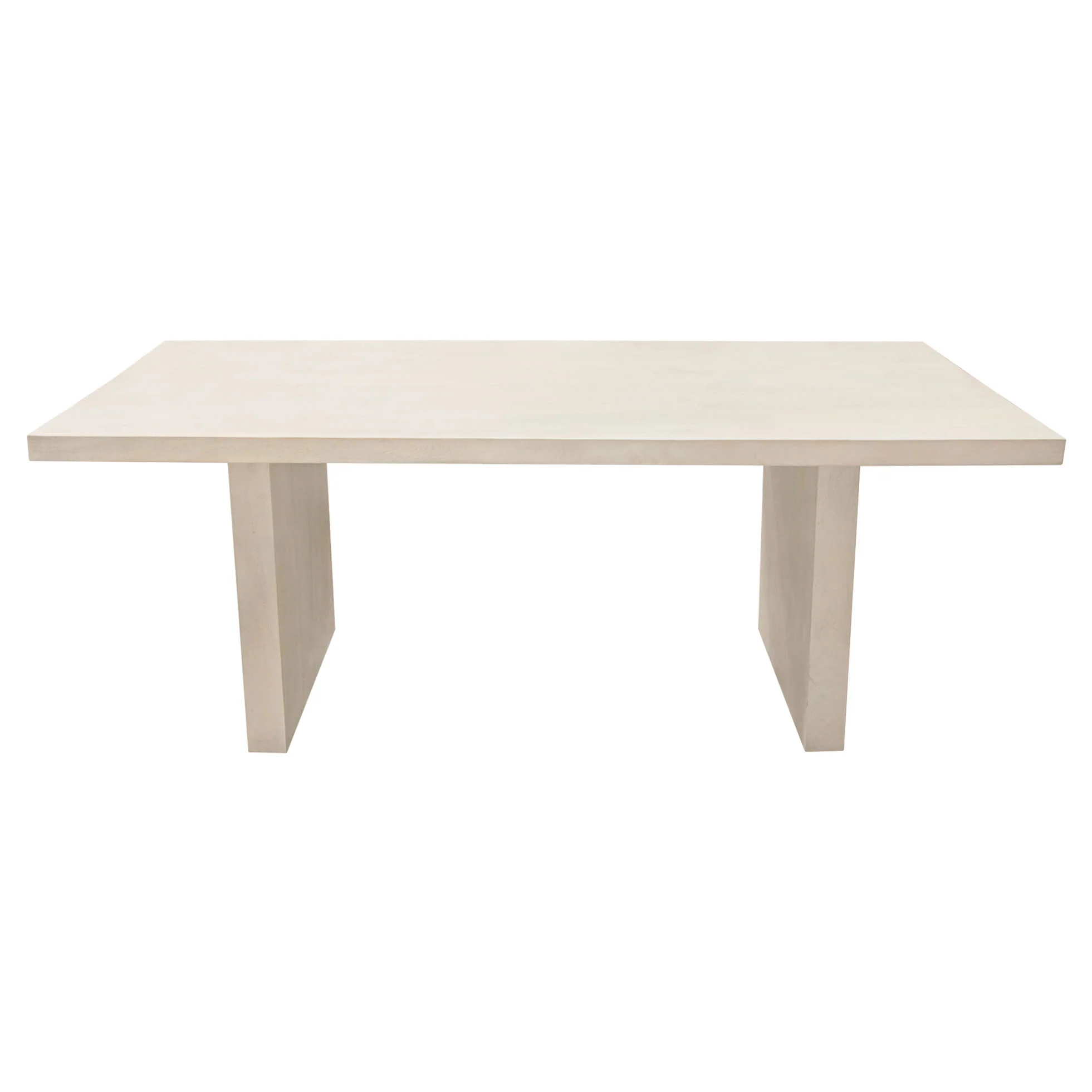 Sonoma 80" Solid Mango Wood Dining Table in Light Natural Grey Wash Finish by Diamond Sofa - Image 10