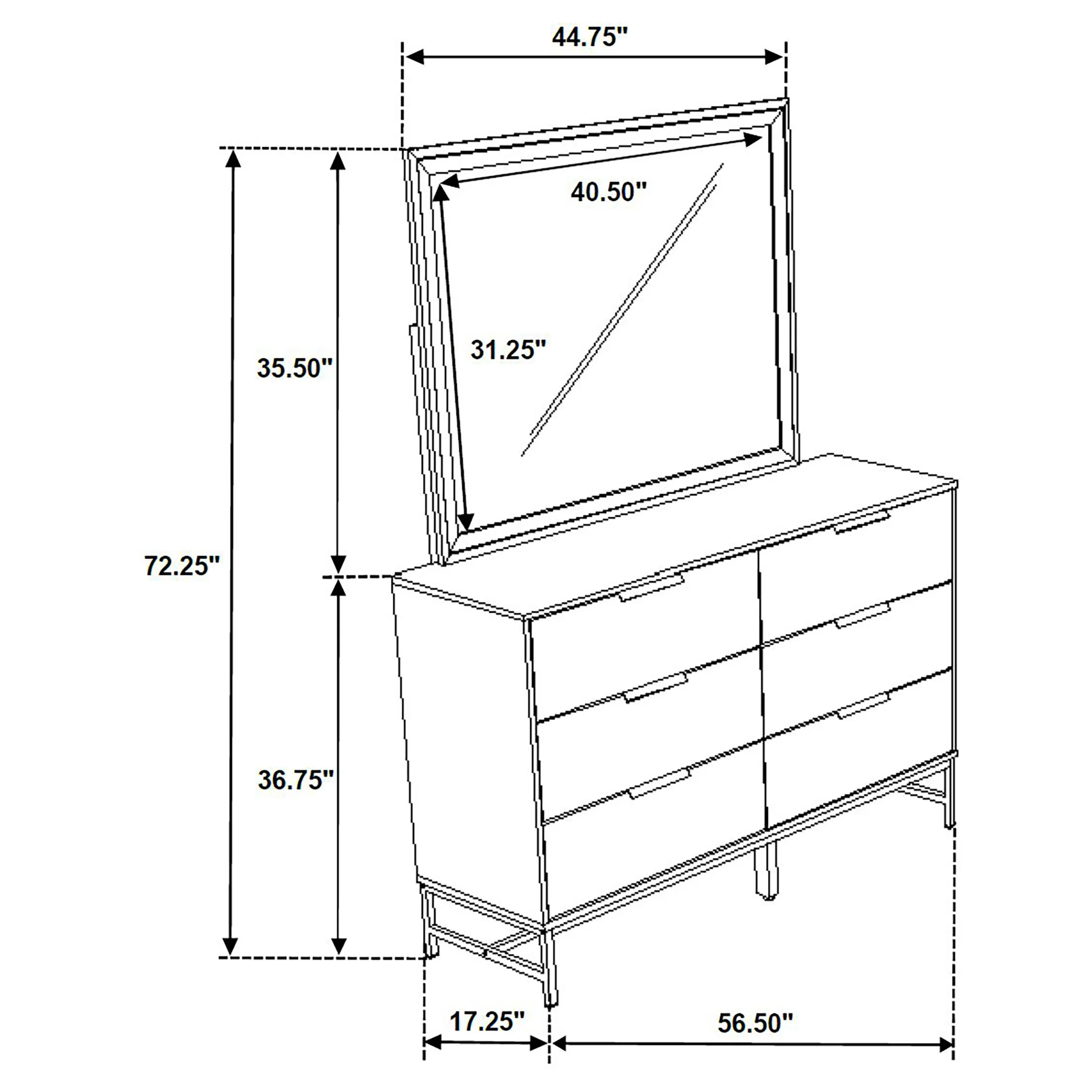 Sonora Dresser with Mirror - Image 12