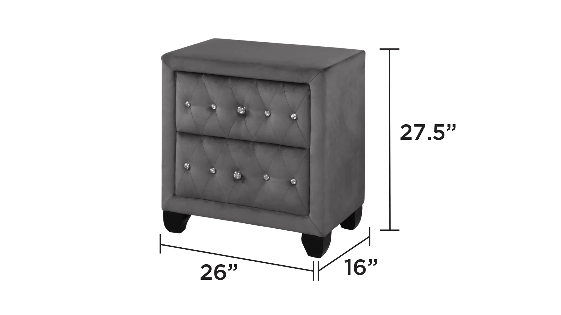 Sophia Full Bed 5 Grey - Image 14