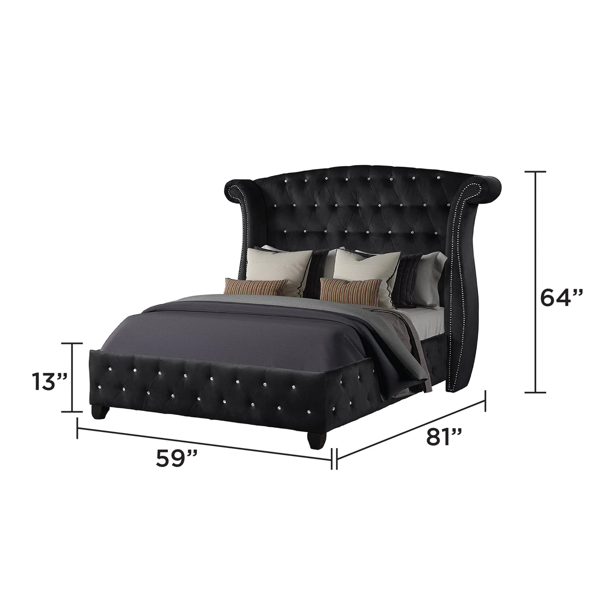 Sophia Full Bed  Black - Image 4