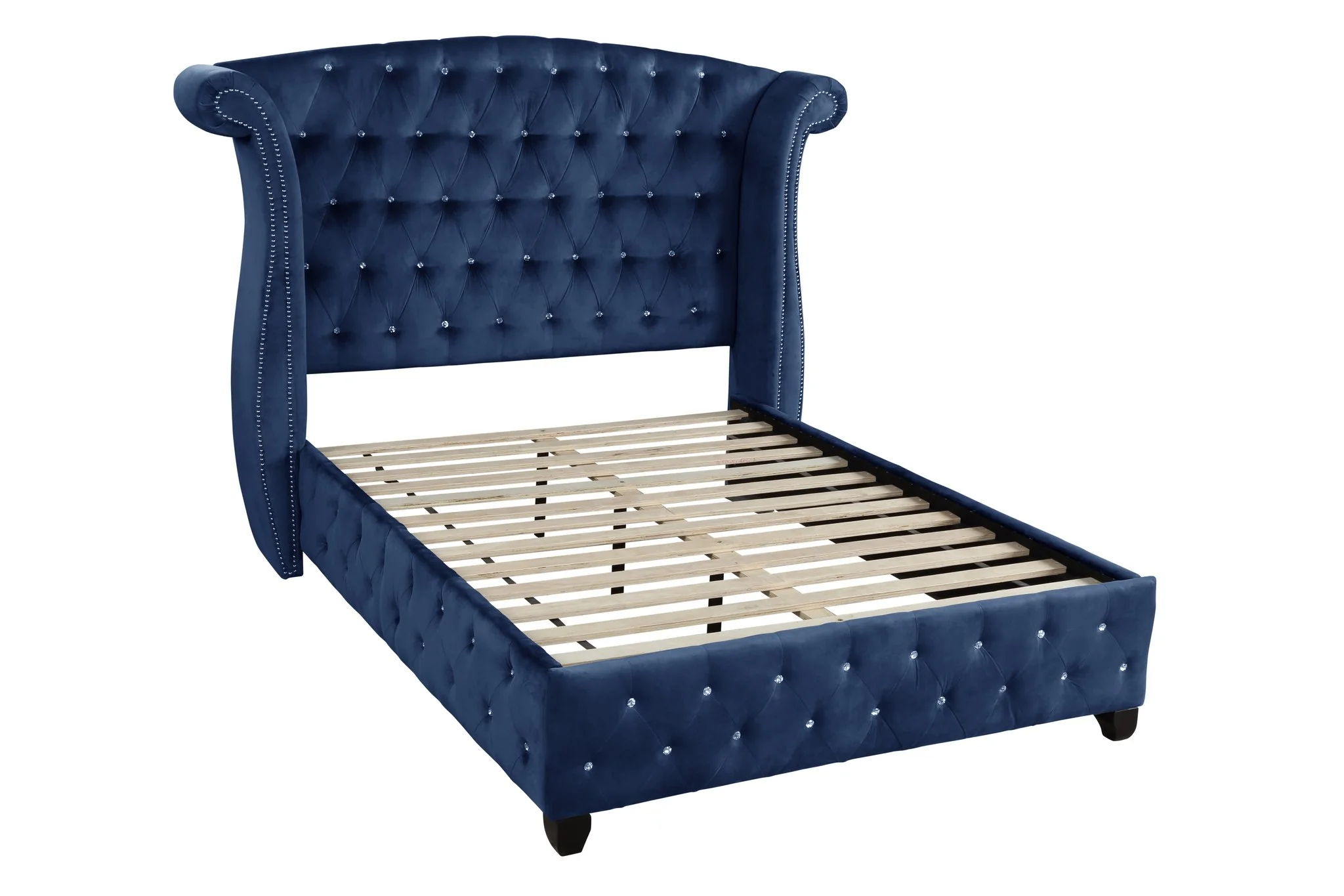 Sophia King Bed 5 Blue - Image 4