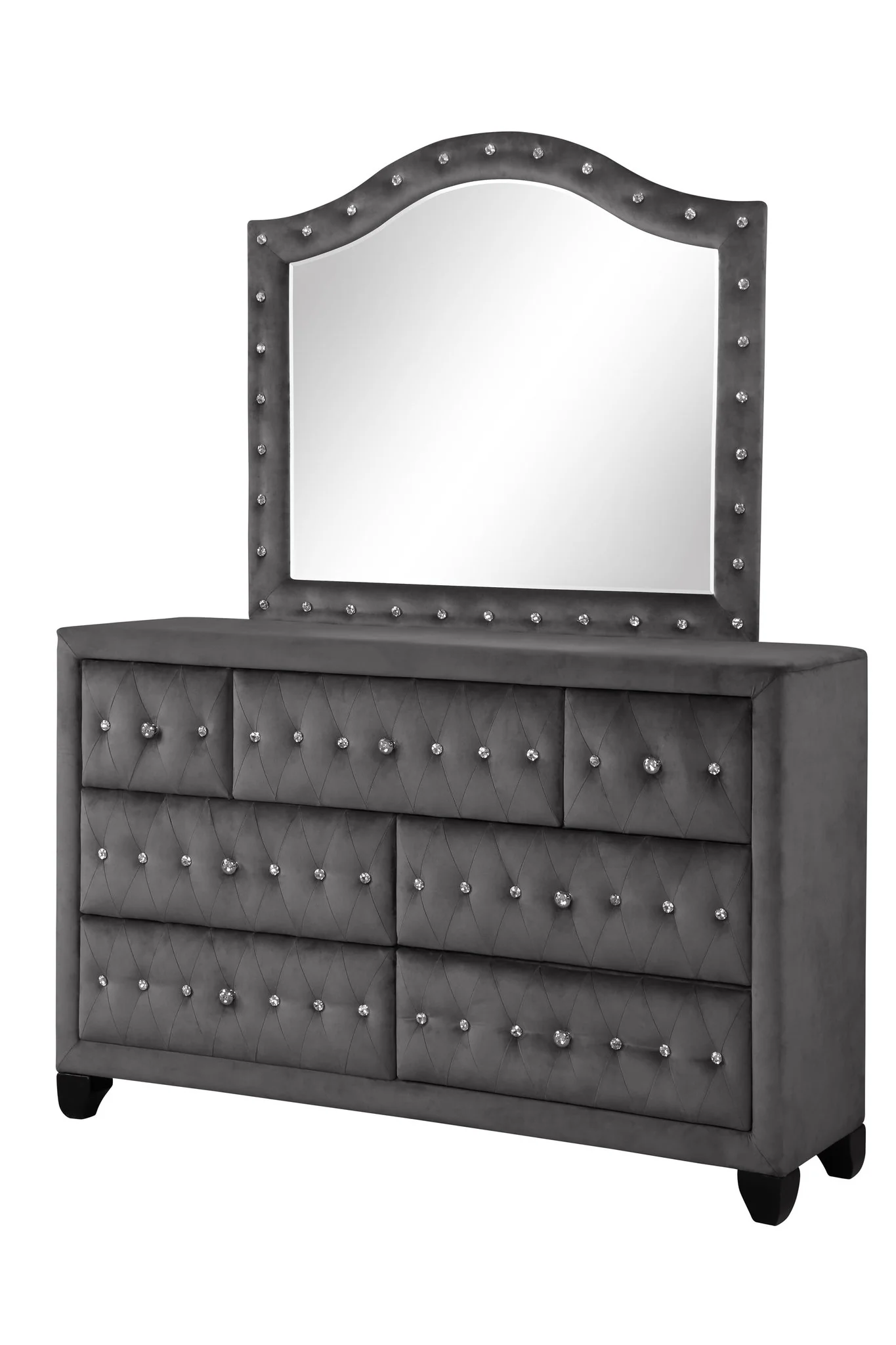 Sophia King Bed 5 Grey - Image 12