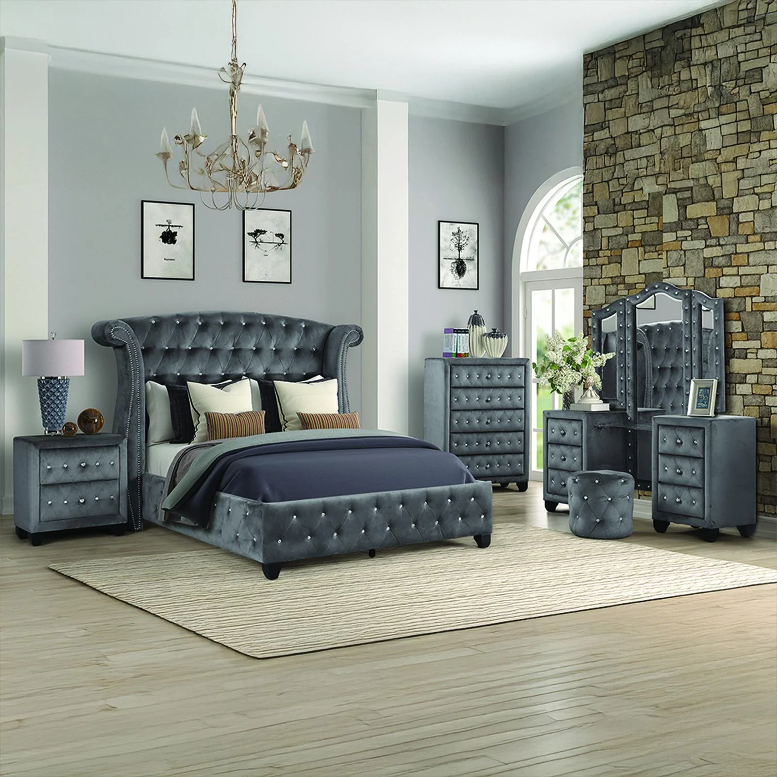 Sophia King Vanity 5 Grey - Image 18
