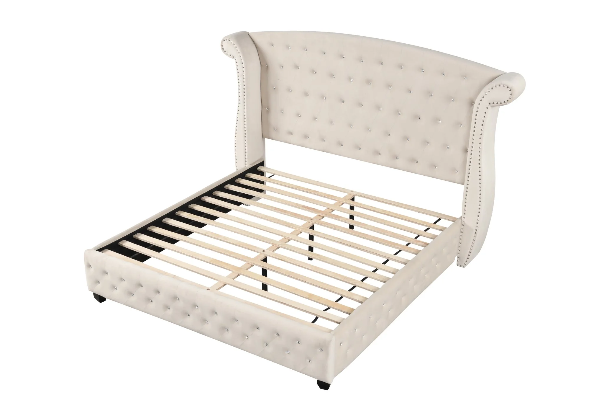 Sophia Queen Bed  Cream - Image 3
