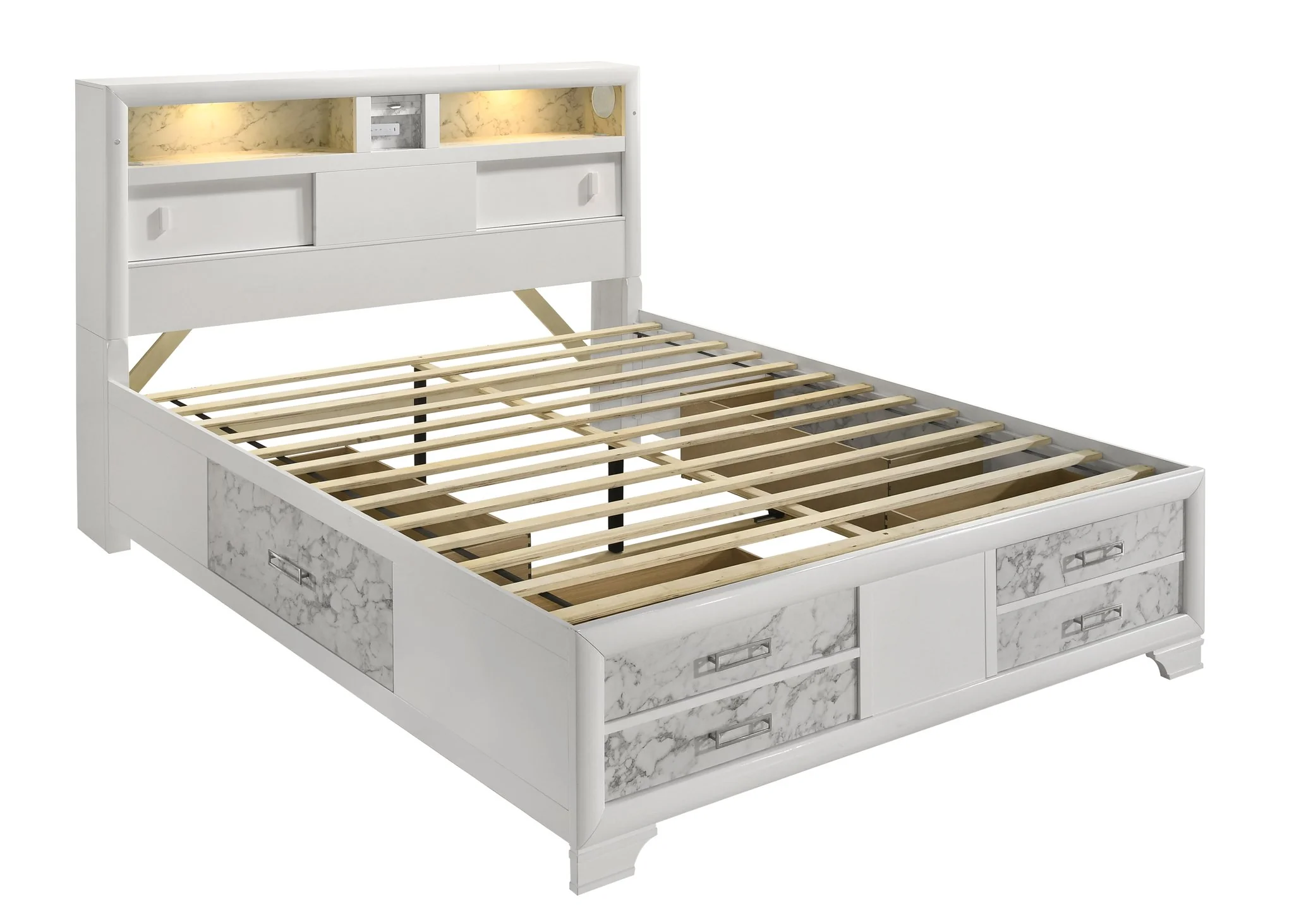 Soul Queen 4PC Bedroom Set White - Image 6