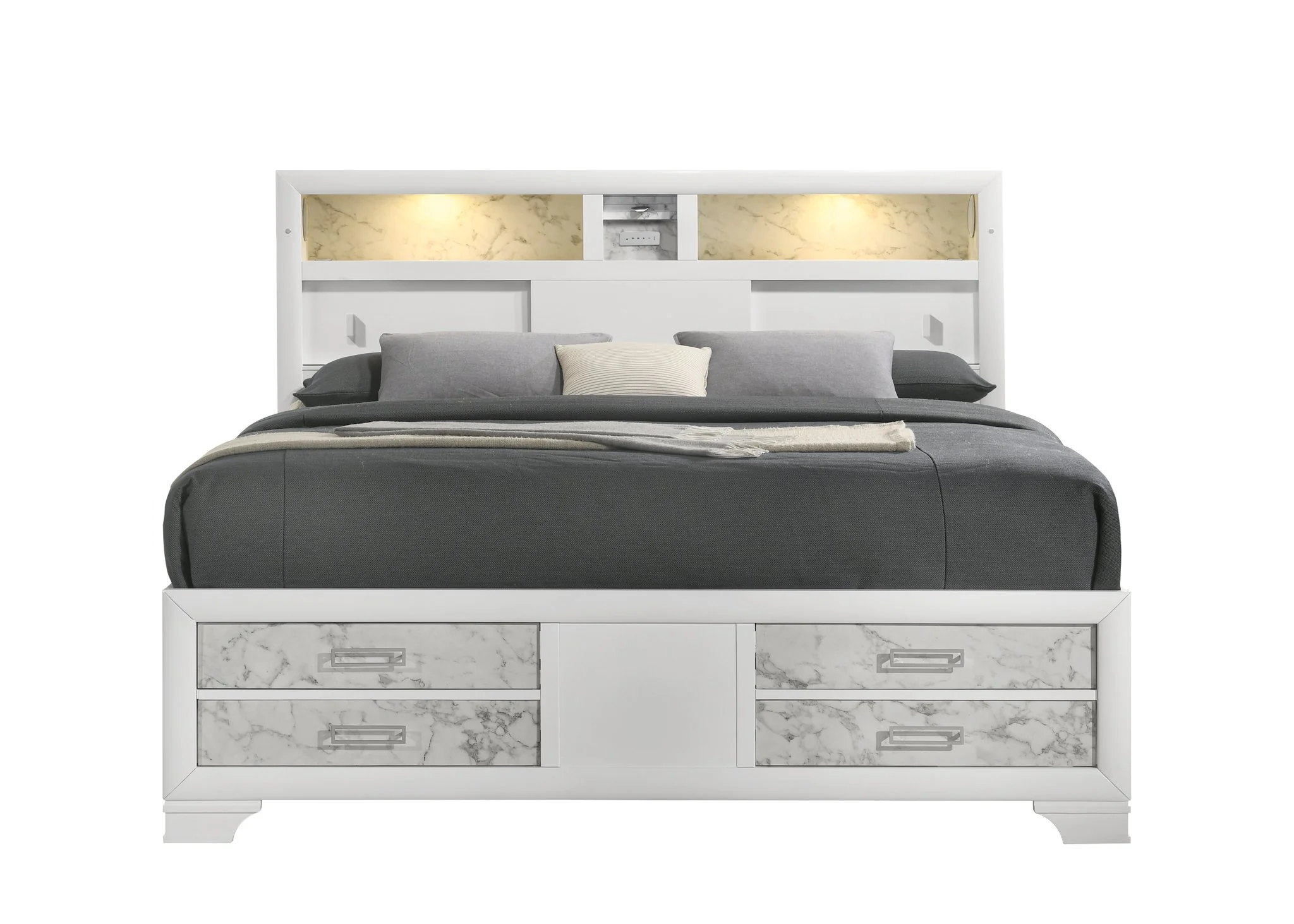 Soul Queen 5PC Bedroom Set White - Image 2