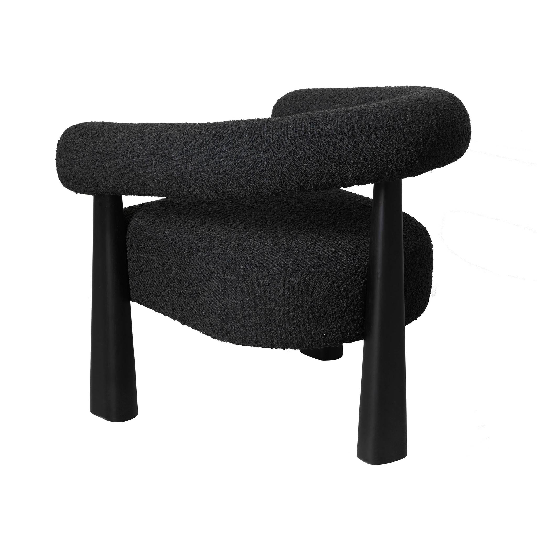 Spara Black Performance Boucle Accent Chair - Image 4