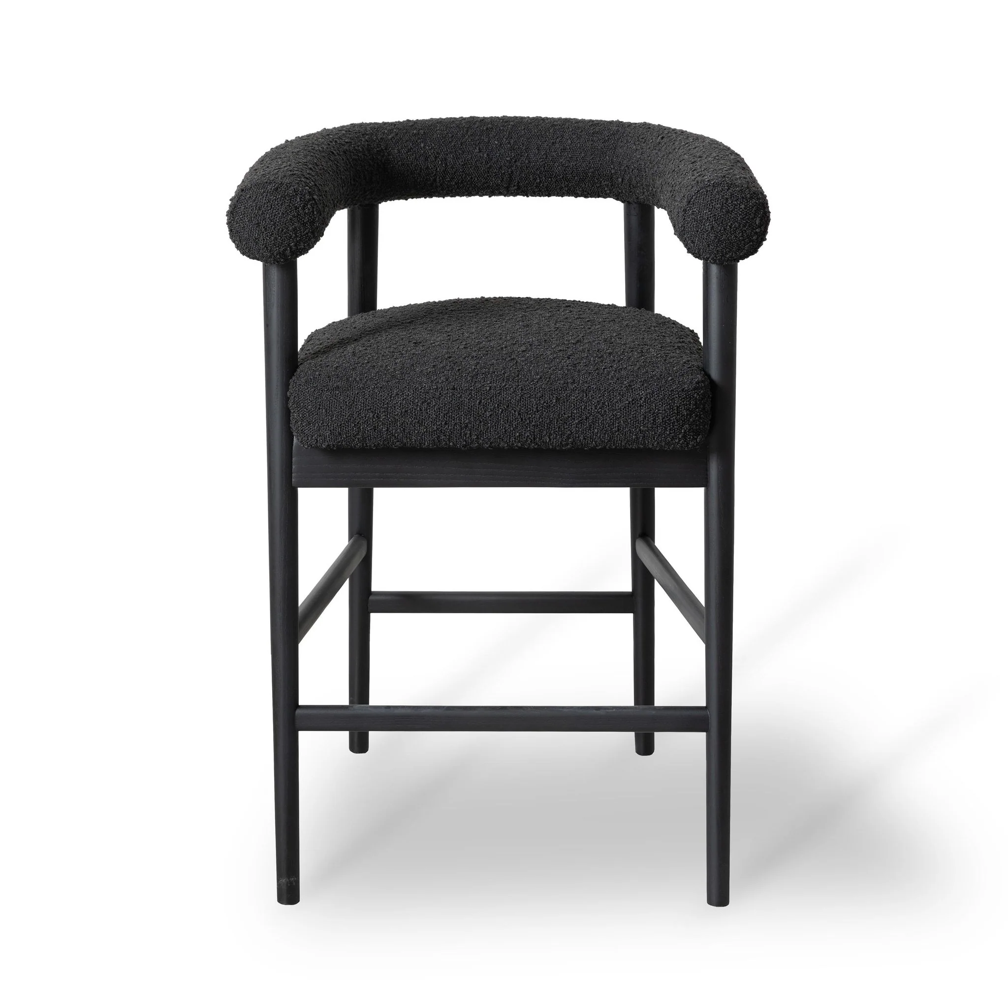 Spara Black Performance Boucle Counter Stool - Image 3