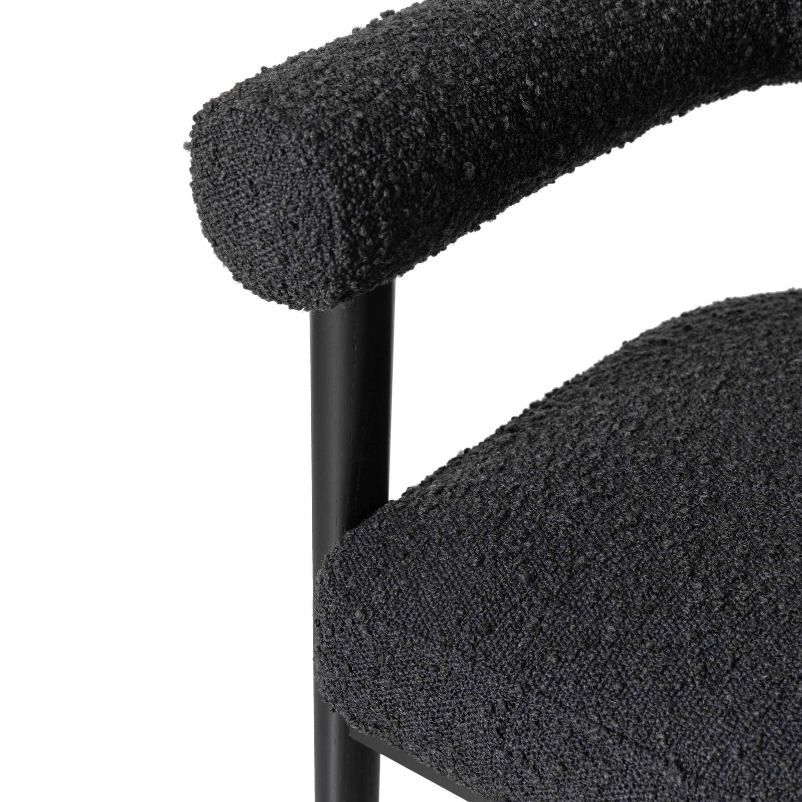 Spara Black Performance Boucle Counter Stool - Image 5