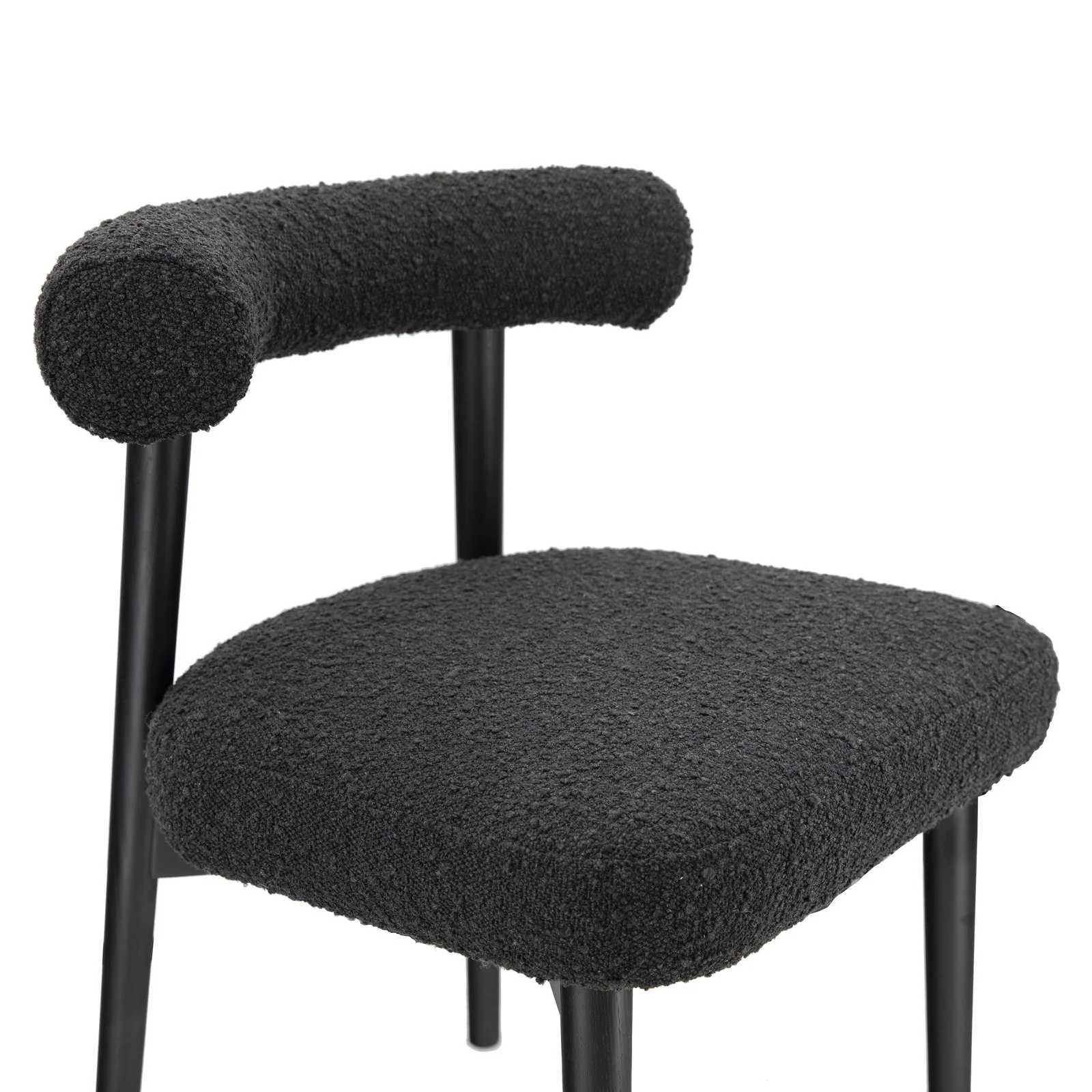Spara Black Performance Boucle Side Chair - Image 5
