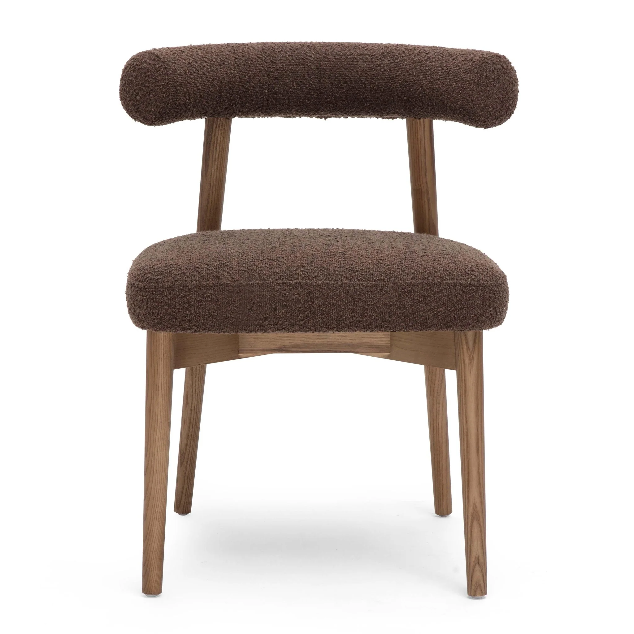 Spara Chocolate Brown Performance Boucle Side Chair - Image 3