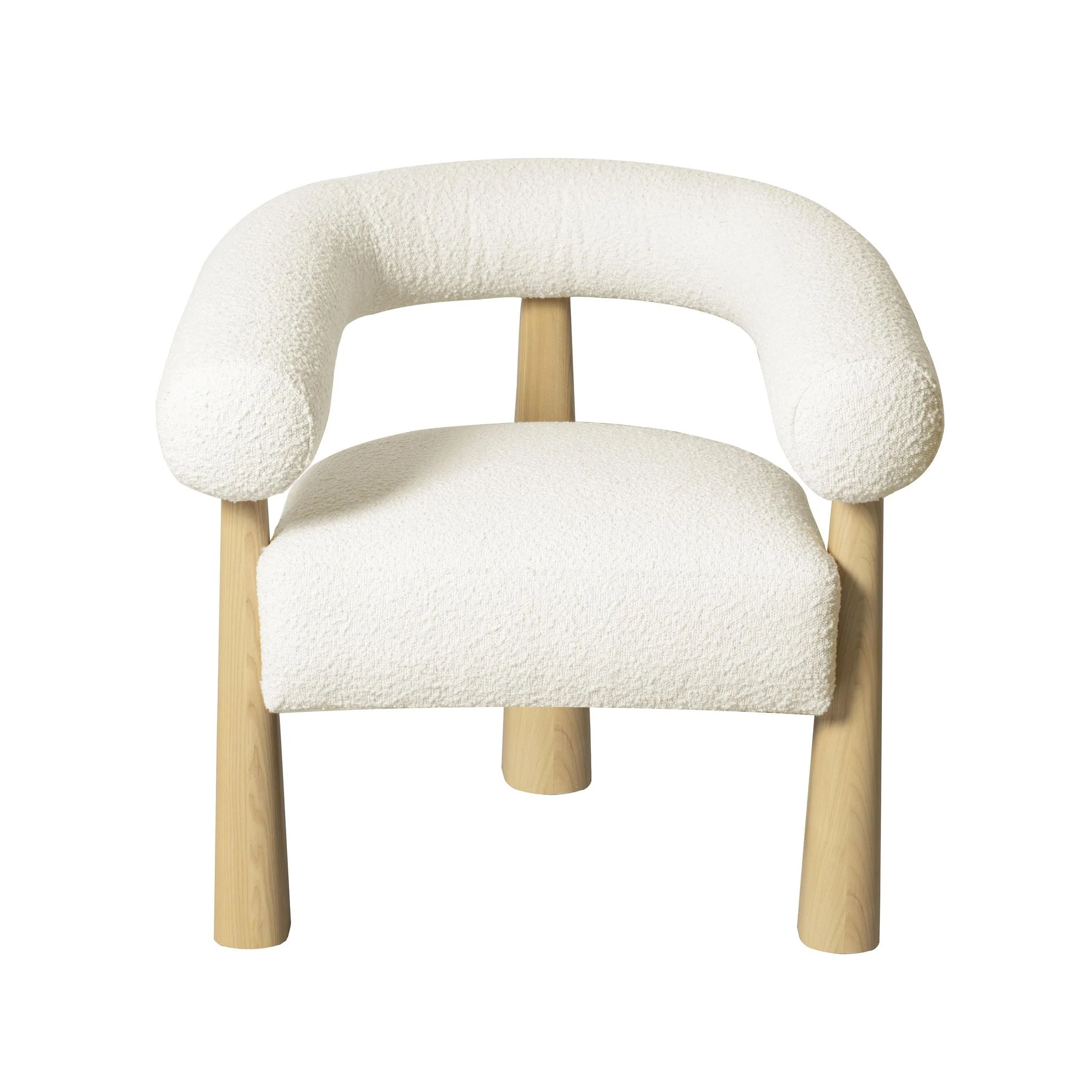 Spara Cream Performance Boucle Accent Chair - Image 3