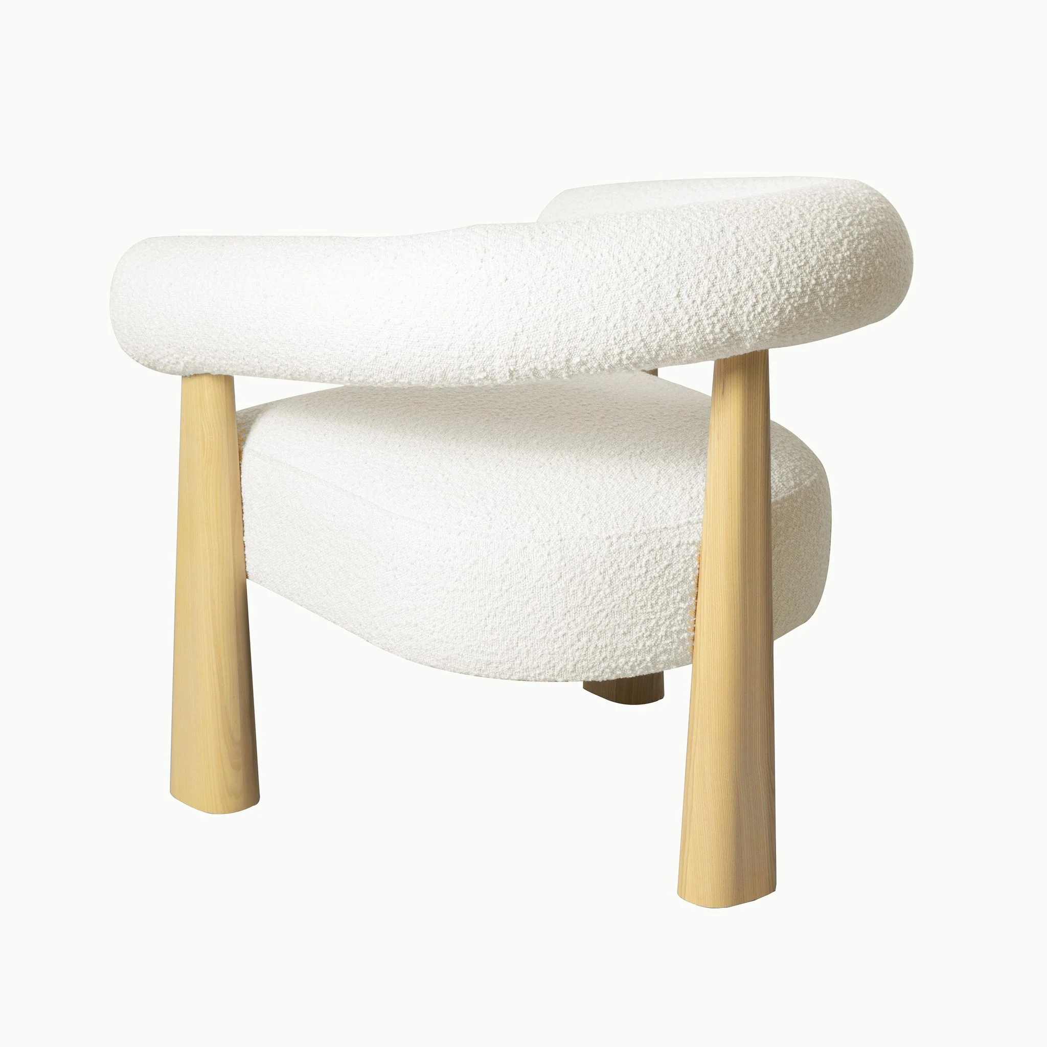 Spara Cream Performance Boucle Accent Chair - Image 4