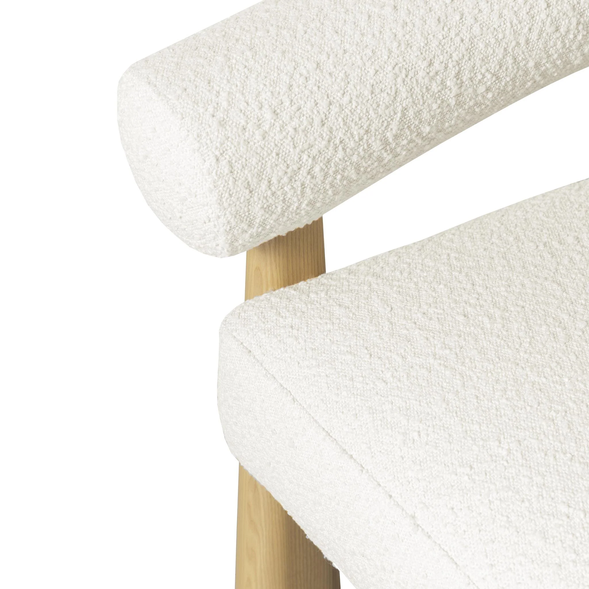Spara Cream Performance Boucle Accent Chair - Image 5