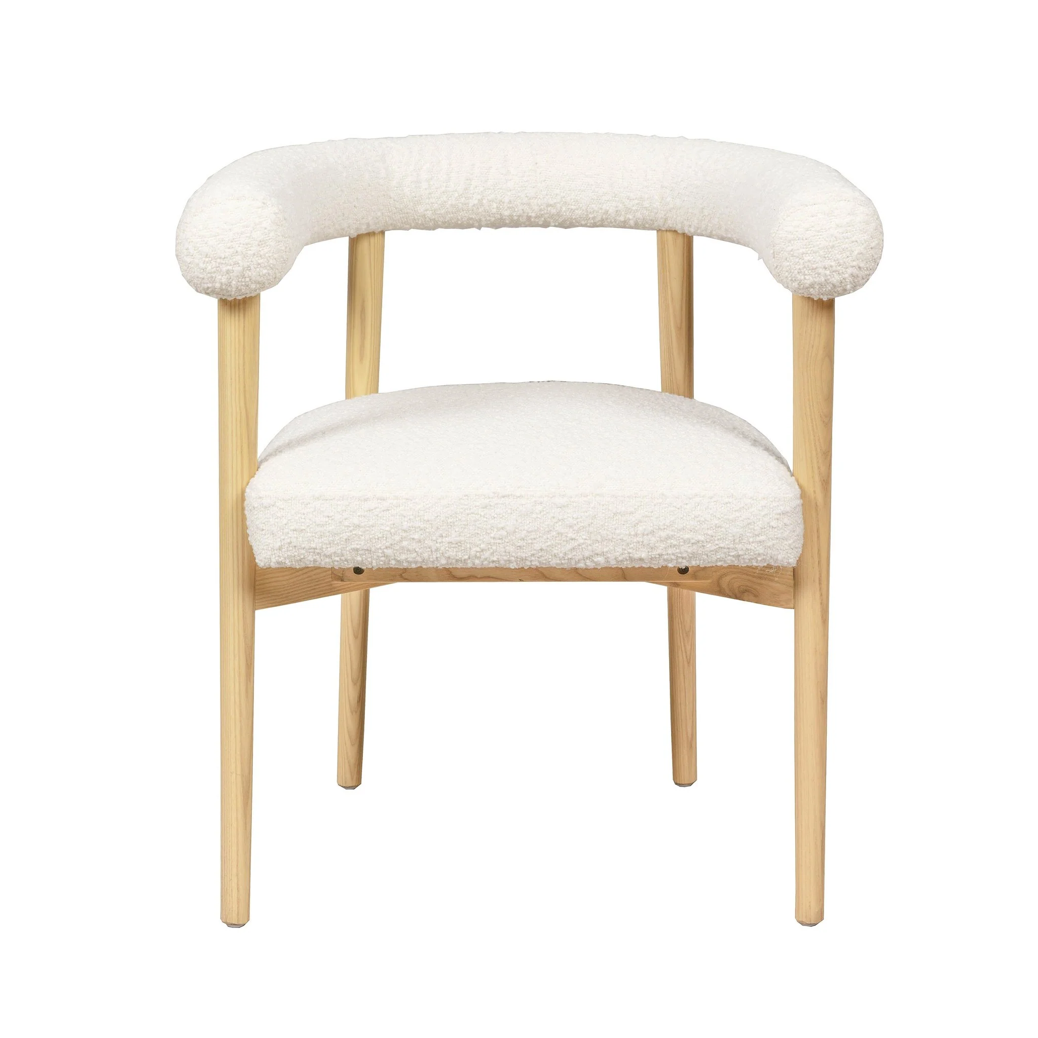 Spara Cream Performance Boucle Dining Chair - Image 3