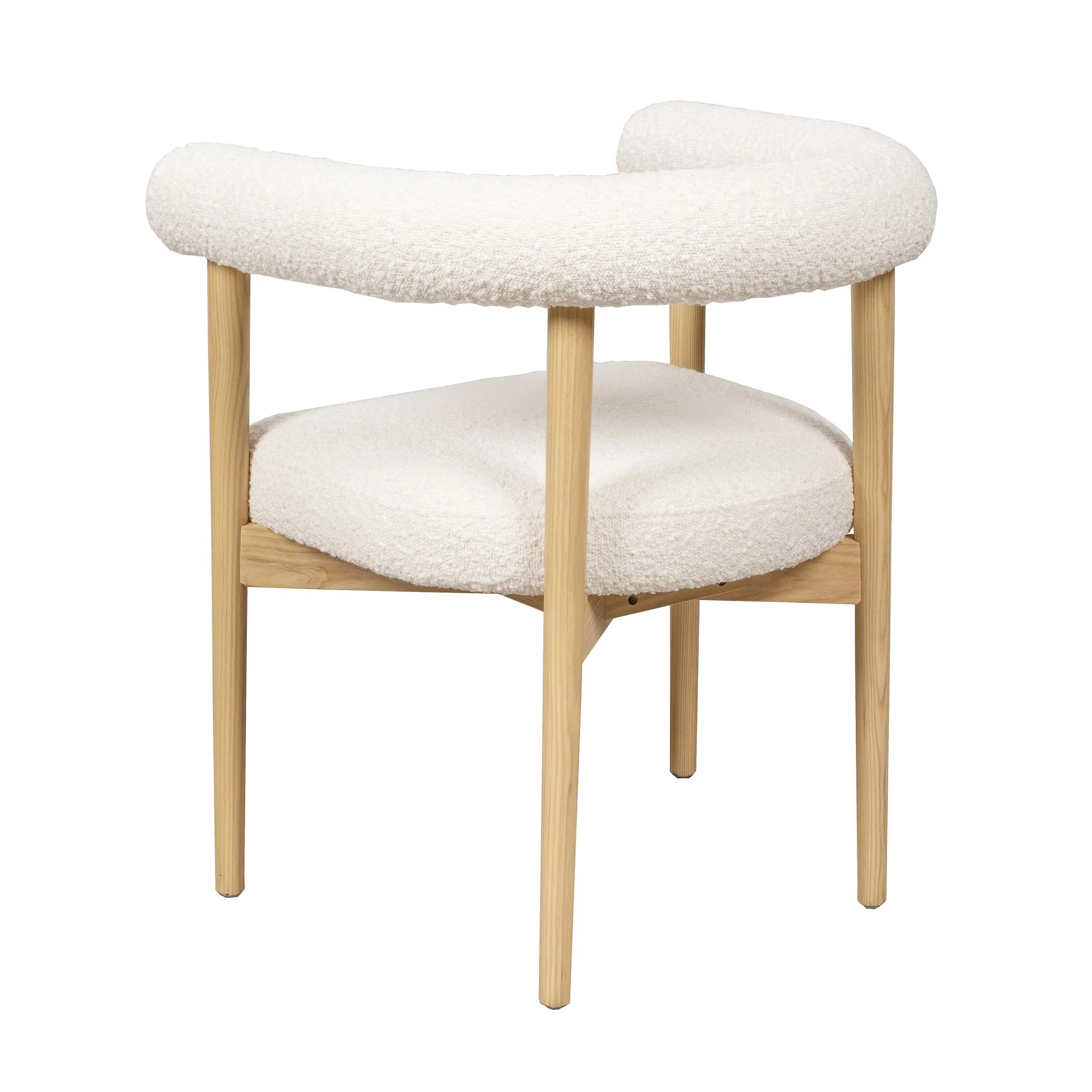 Spara Cream Performance Boucle Dining Chair - Image 5
