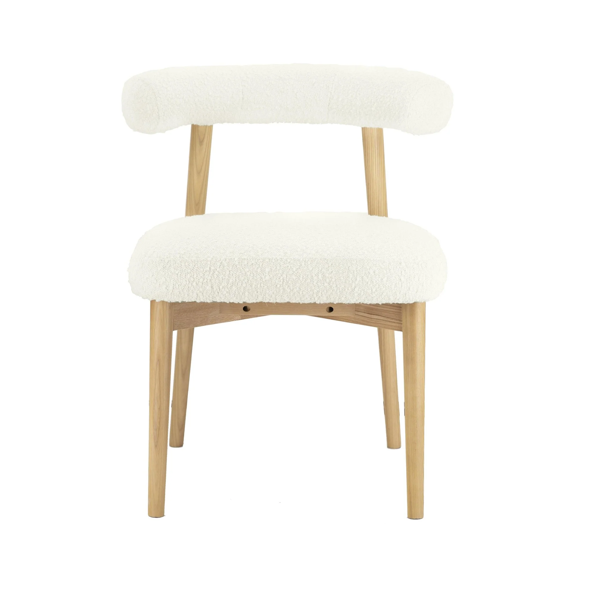 Spara Cream Performance Boucle Side Chair - Image 2