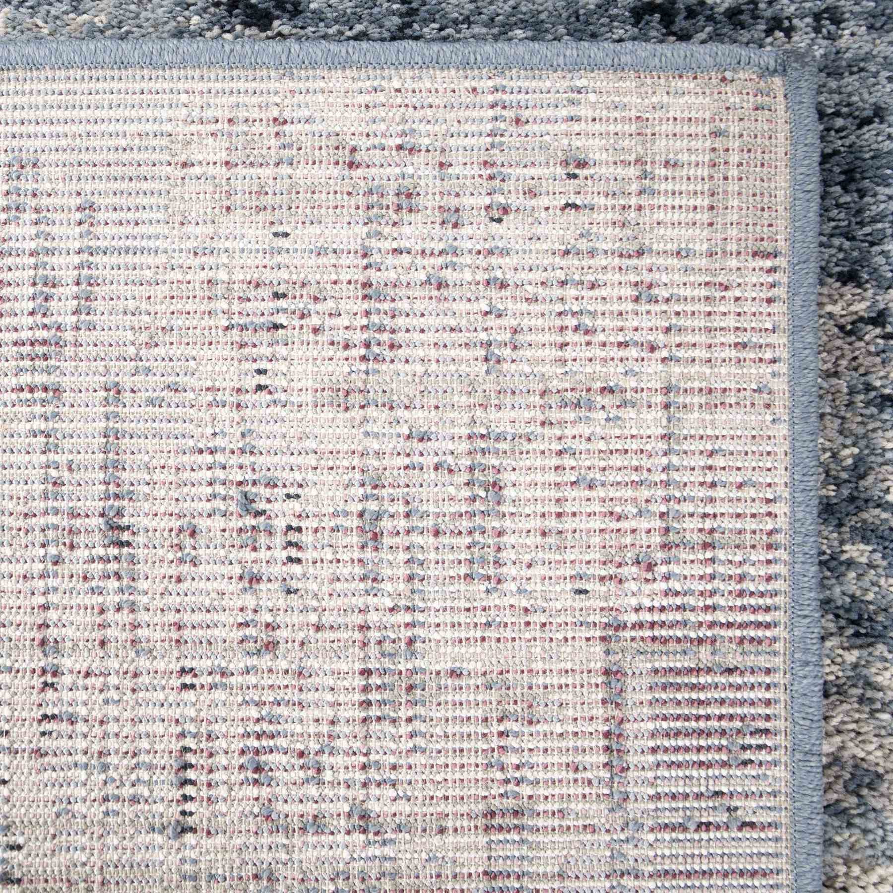 Spartan Contemporary 5x8 Area Rug in Cream/Blue - Image 3