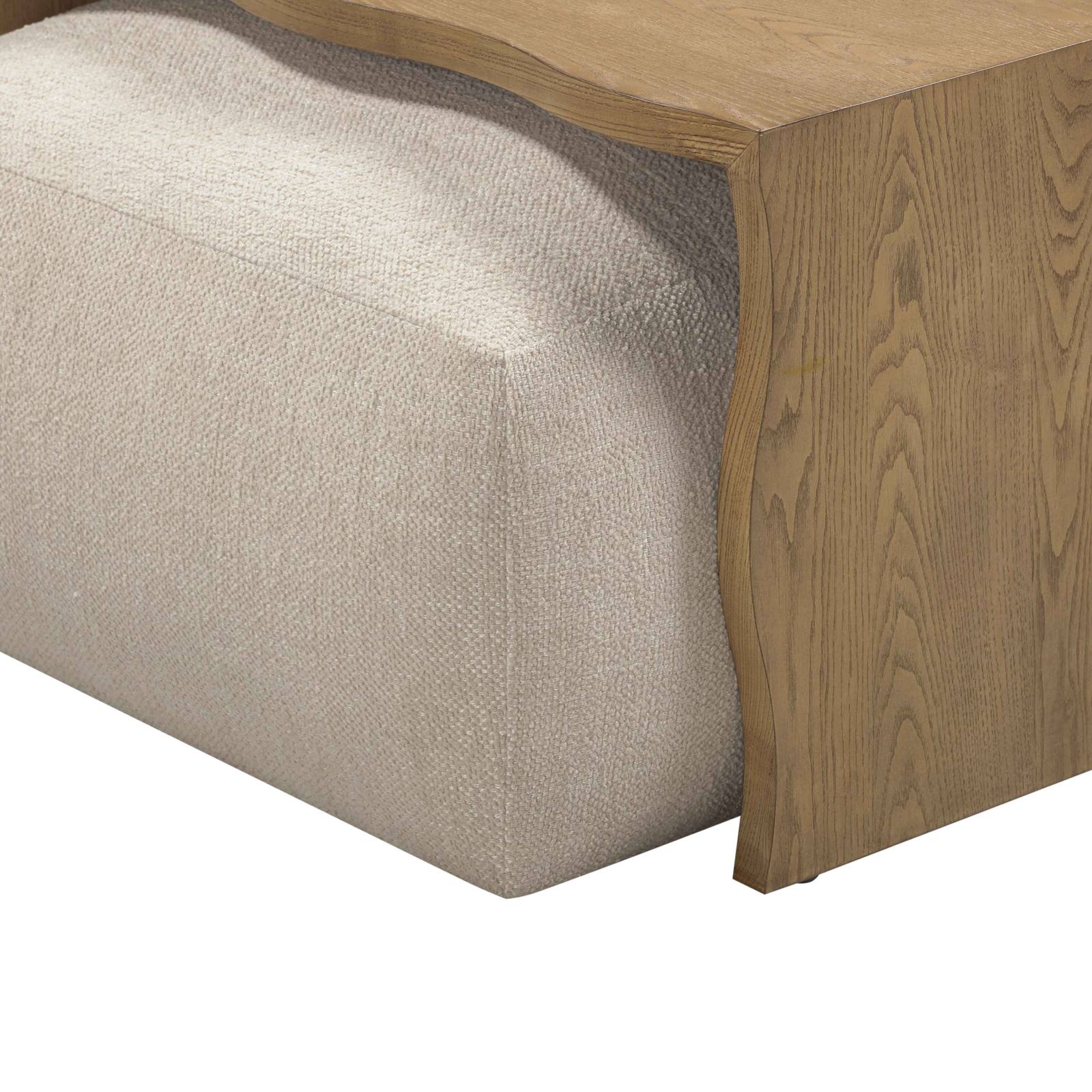 Spencer Cream Performance Basketweave Ottoman with Bridge Table - Image 7