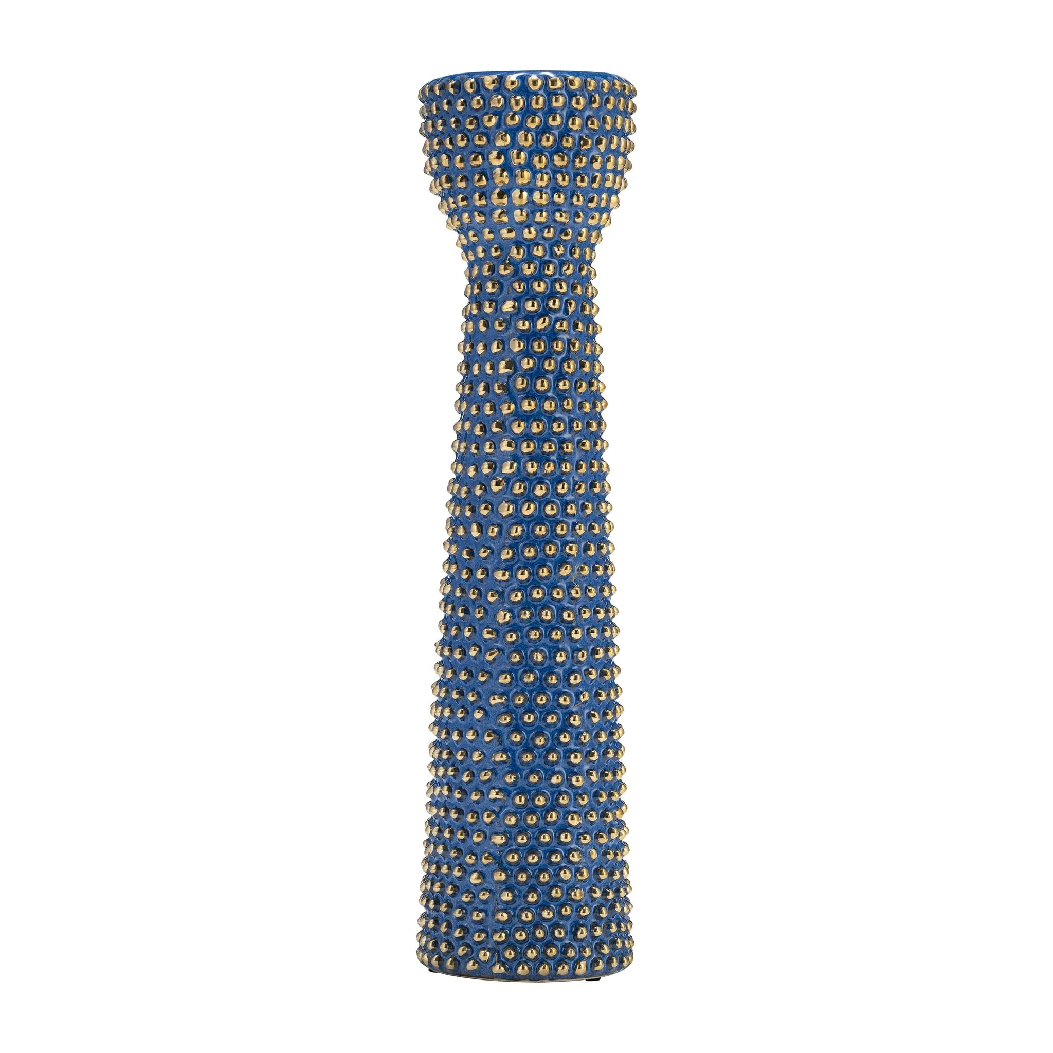 Spiked Navy/gold Ceramic Candle Holder 16 - Image 2