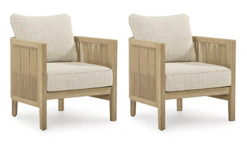 Spooners Cove Outdoor Lounge Chair with Cushion (Set of 2) - Image 3