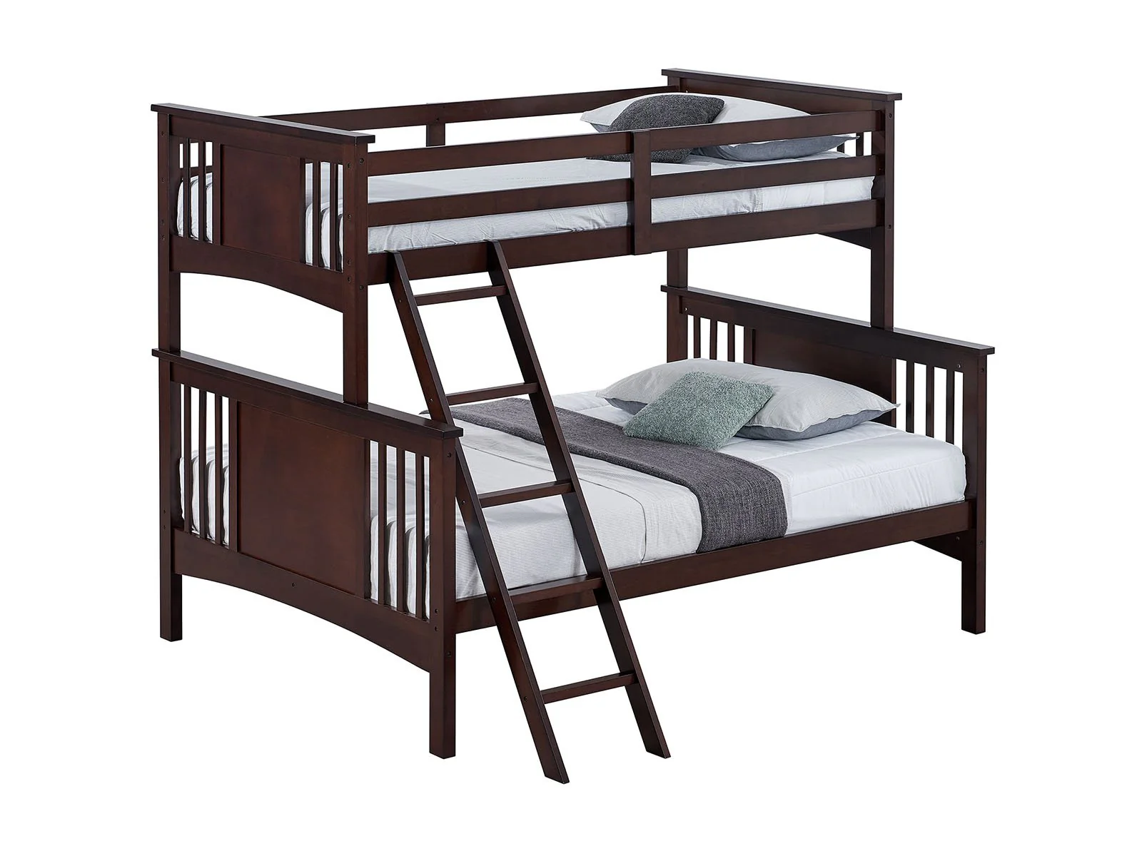 Spring Creek Twin/Full Bunk Bed, Dark Walnut - Image 2