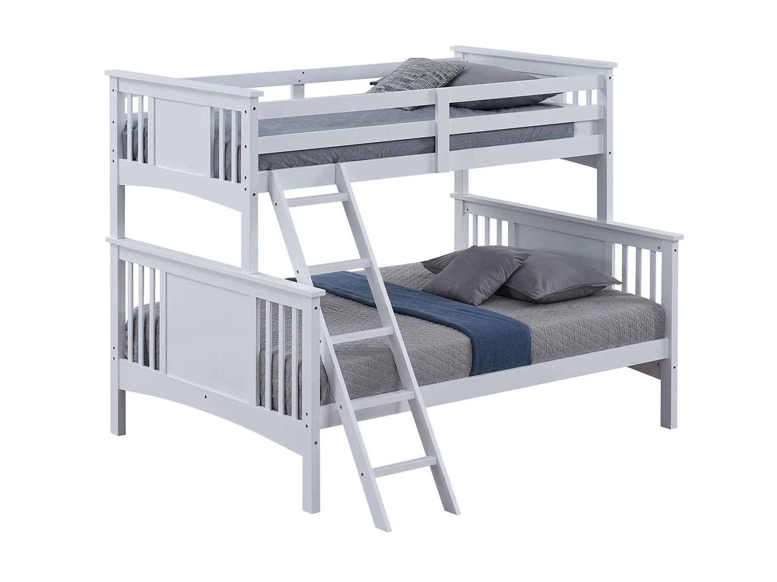 Spring Creek Twin/Full Bunk Bed, White - Image 2
