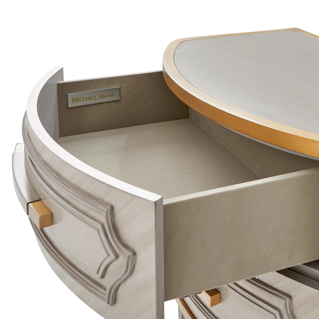 St. Charles 2-Drawer Nightstand - Dove Gray - Image 10