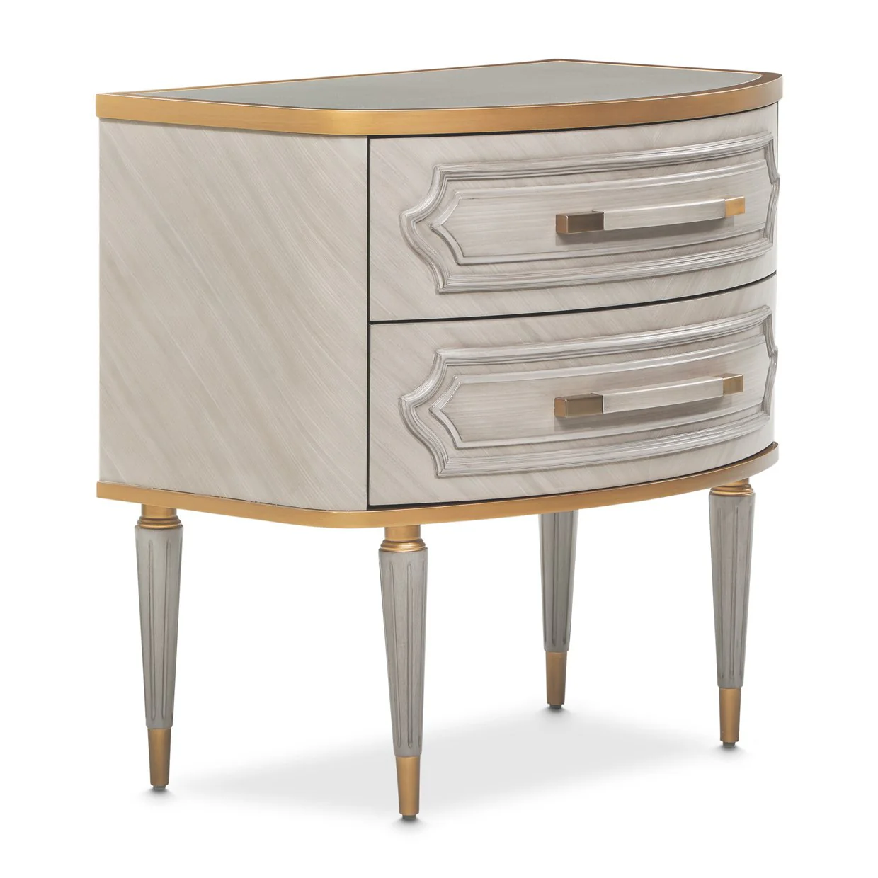 St. Charles 2-Drawer Nightstand - Dove Gray - Image 2