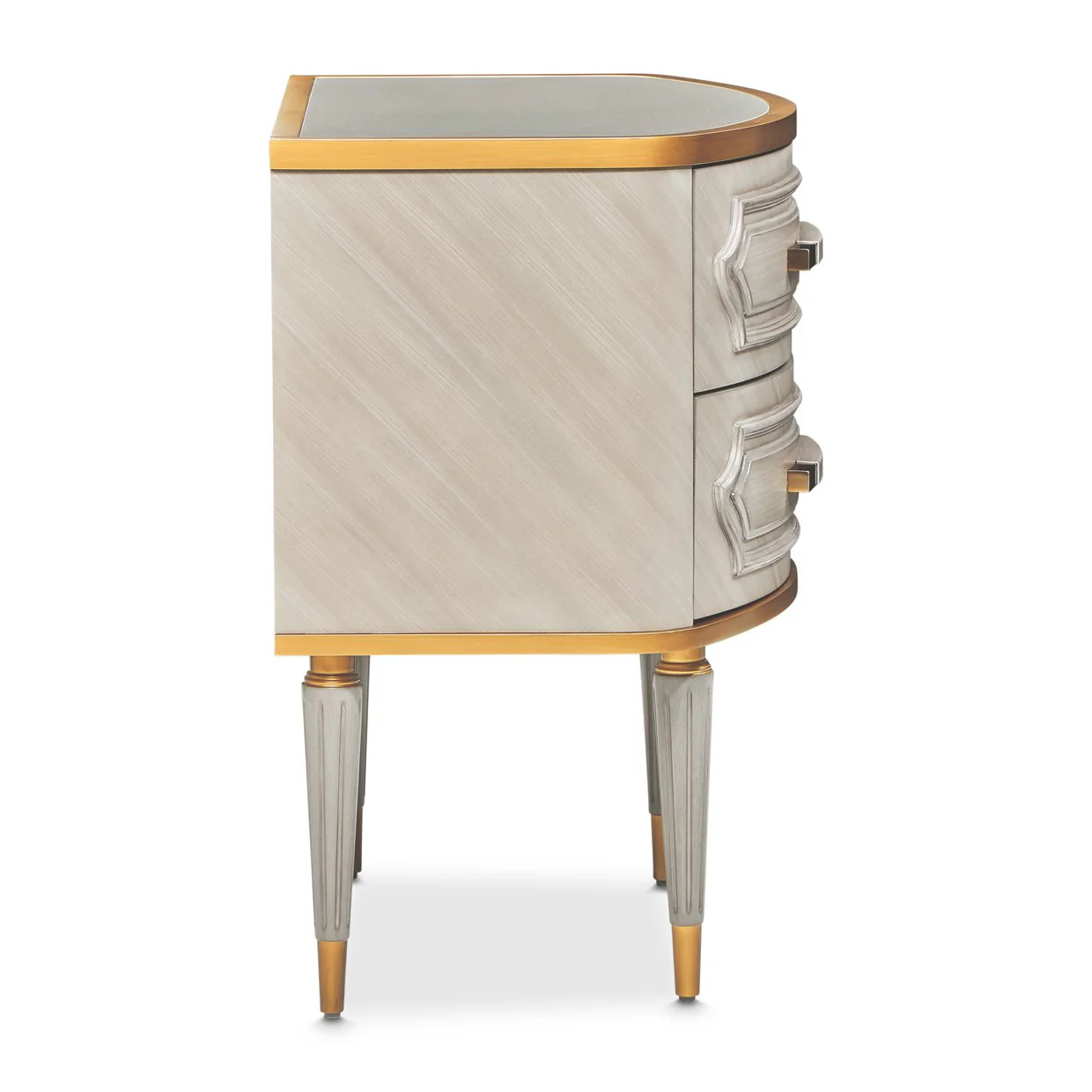 St. Charles 2-Drawer Nightstand - Dove Gray - Image 3