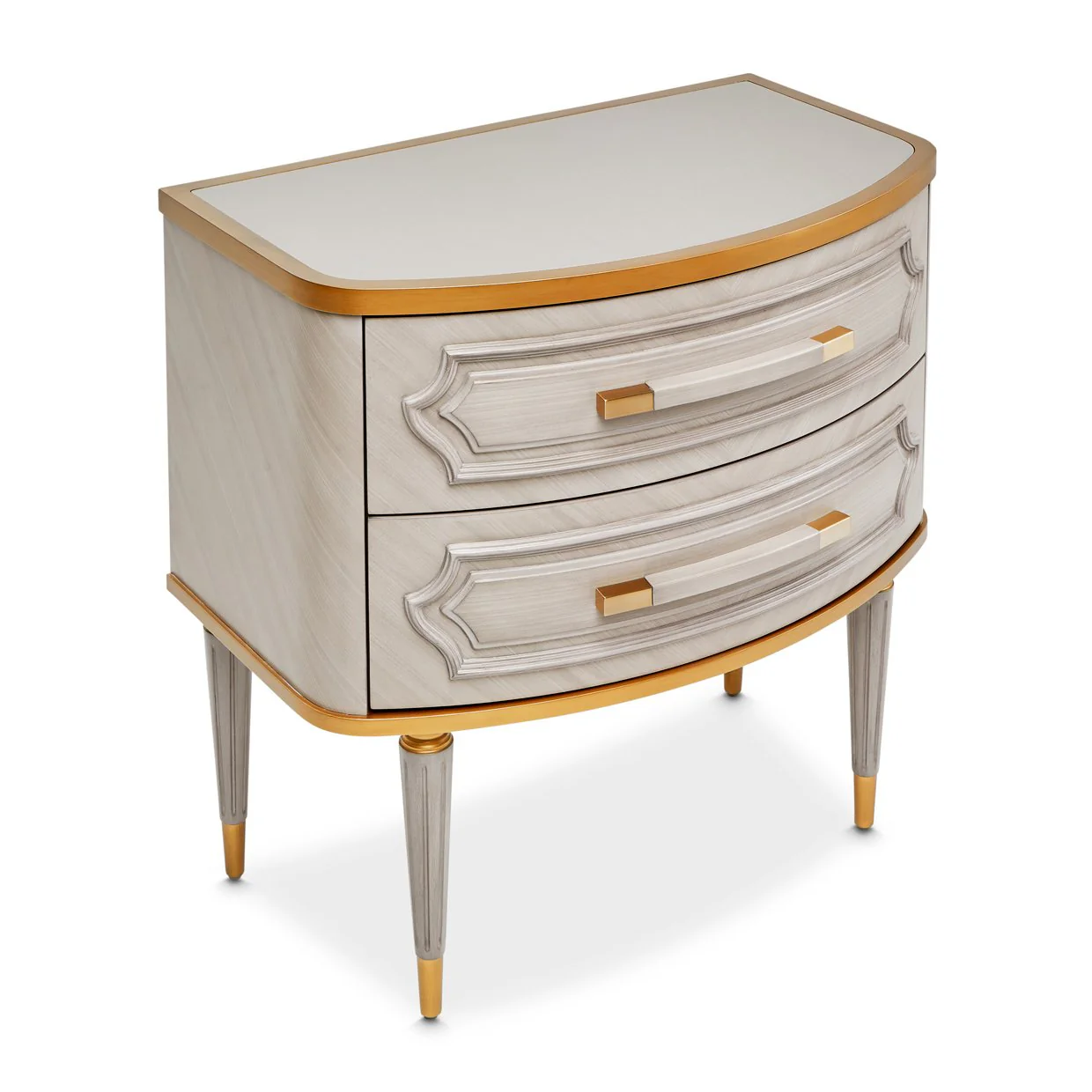 St. Charles 2-Drawer Nightstand - Dove Gray - Image 4