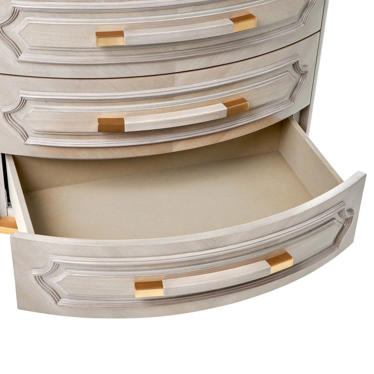 St. Charles 3-Drawer Nightstand - Dove Gray - Image 6