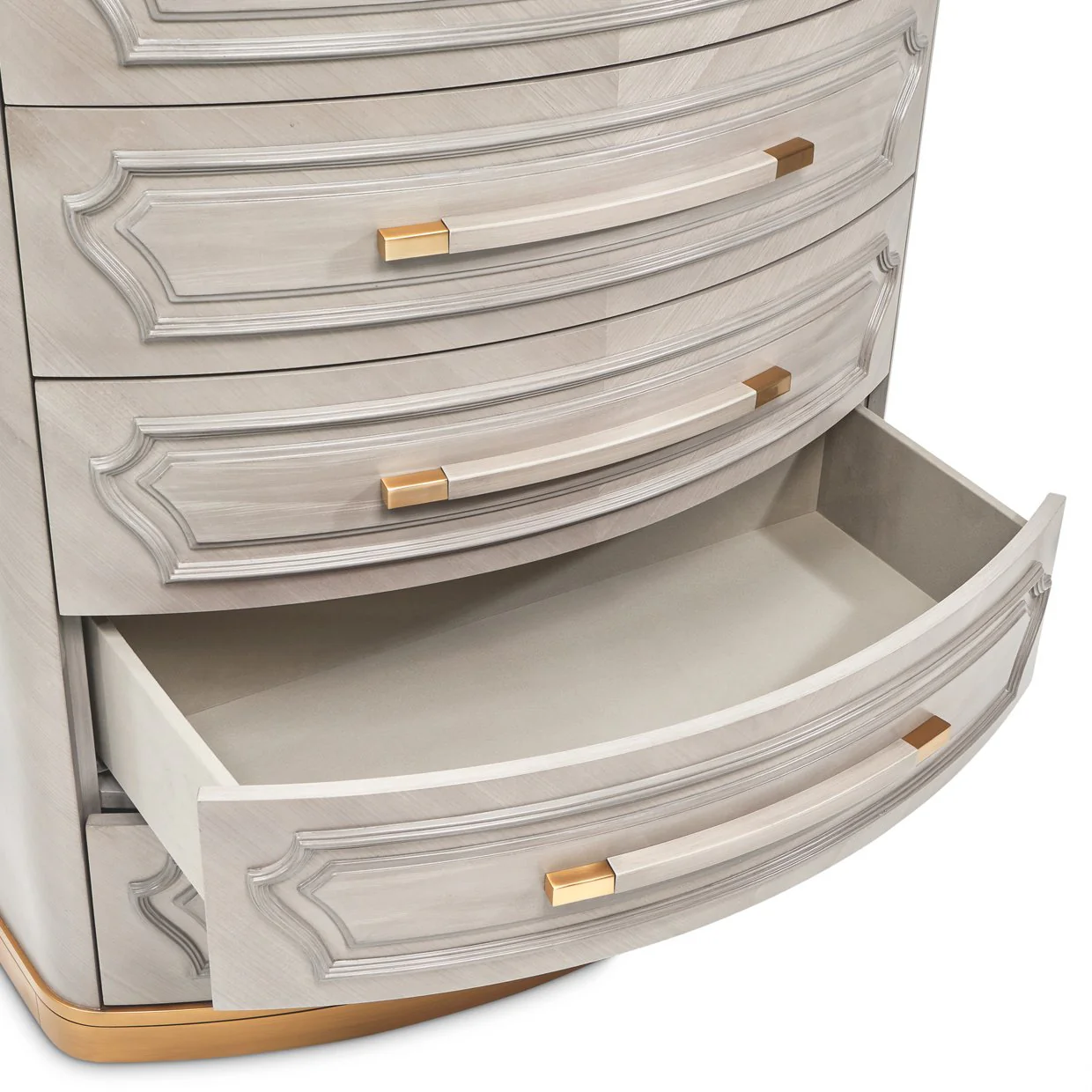 St. Charles 5-Drawer Highboy Chest - Dove Gray - Image 10
