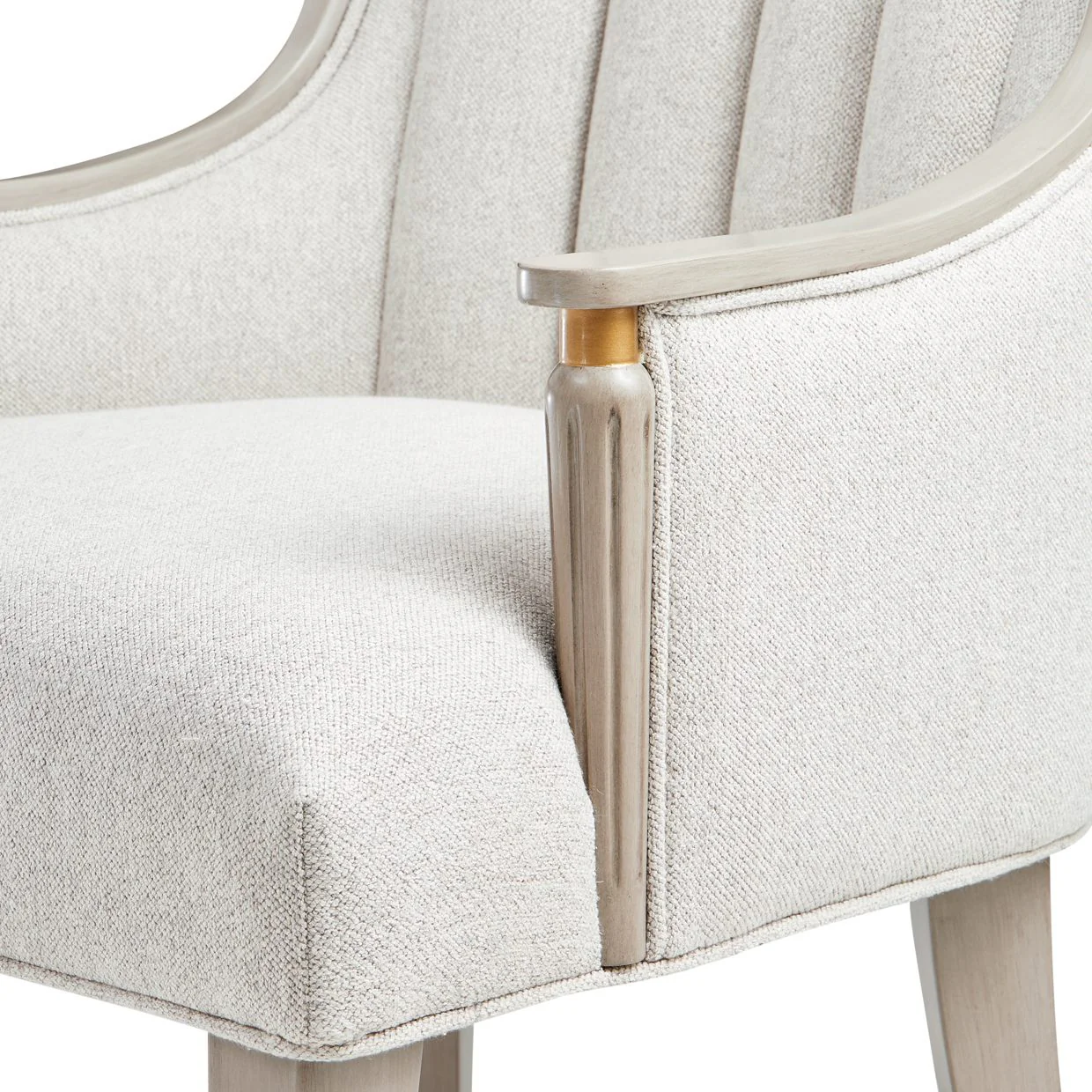 St. Charles Dining Arm Chair - Dove Gray - Image 10