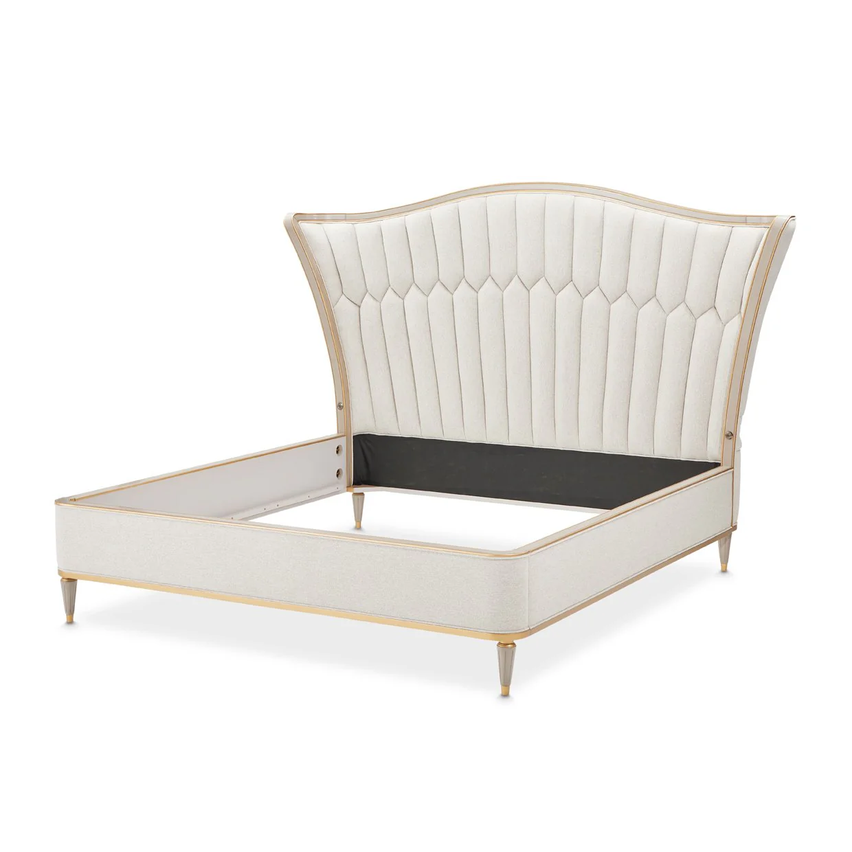 St. Charles Eastern King Upholstered Bed - Dove Gray - Image 2