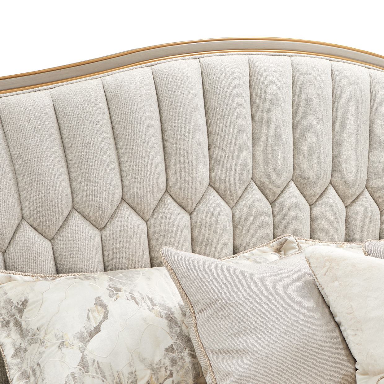 St. Charles Eastern King Upholstered Bed - Dove Gray - Image 7