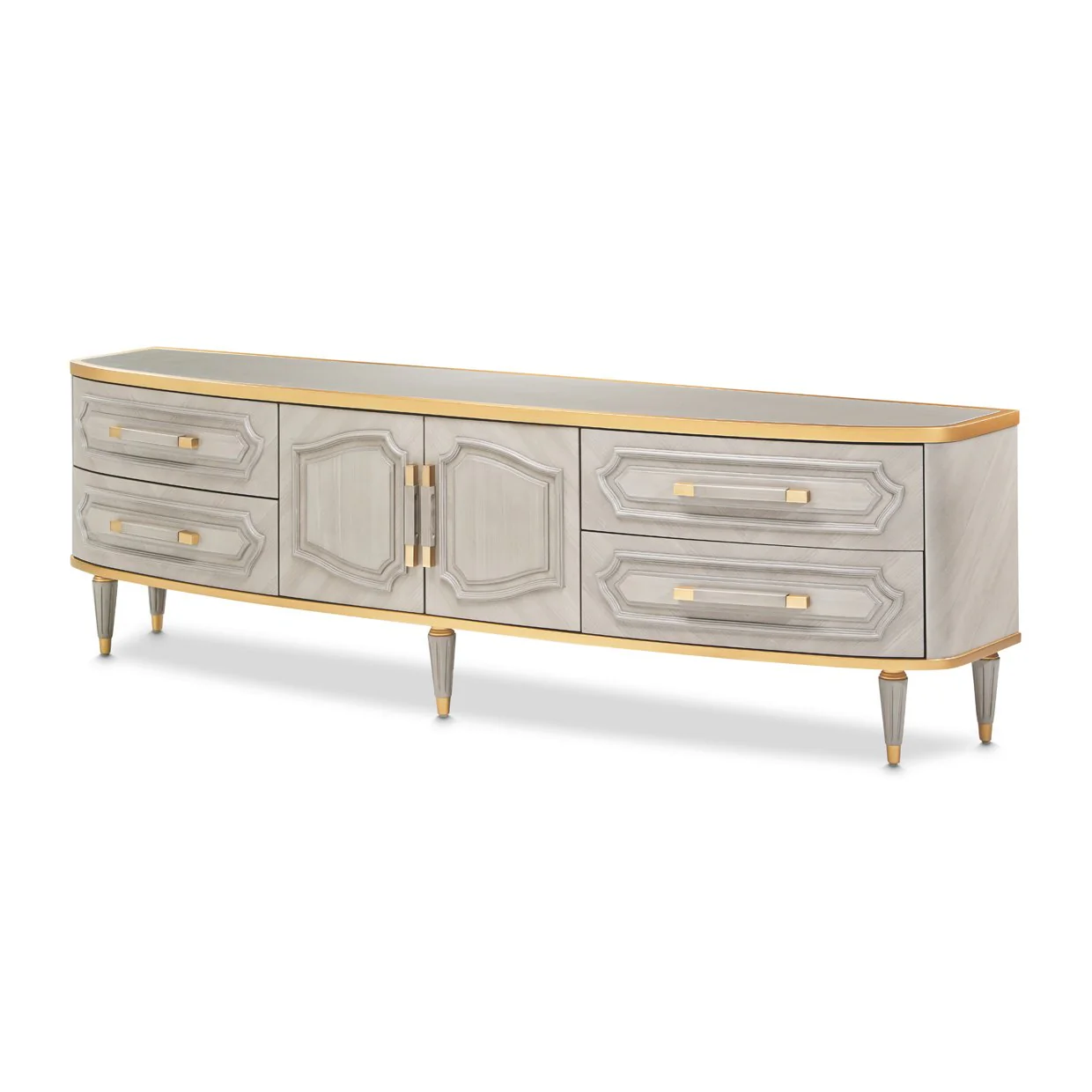 St. Charles Media Cabinet - Dove Gray - Image 12