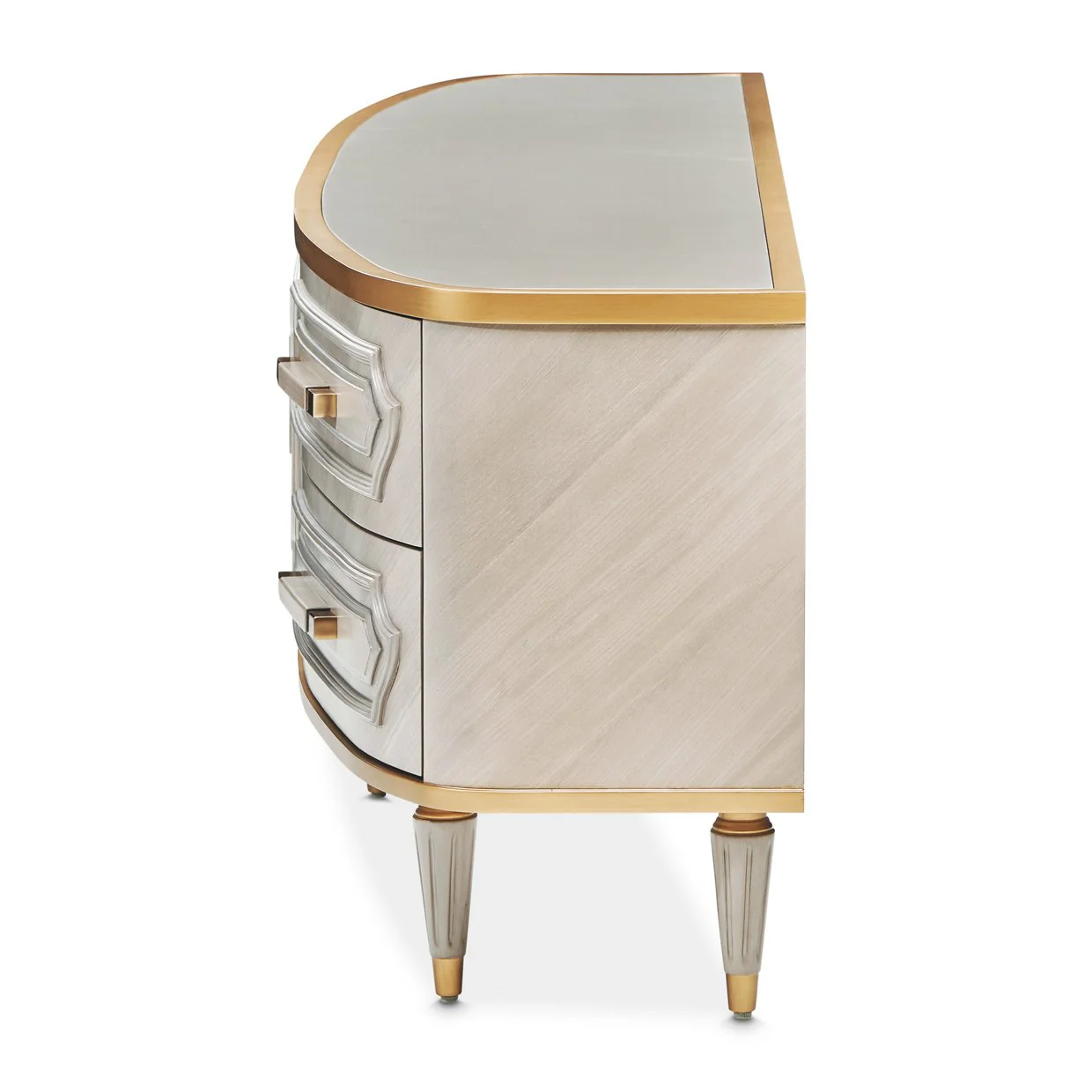 St. Charles Media Cabinet - Dove Gray - Image 3
