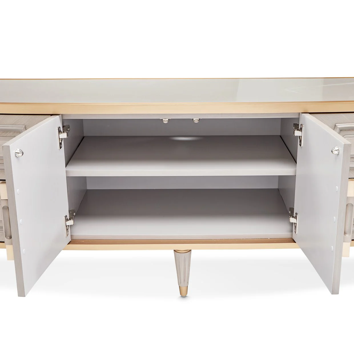 St. Charles Media Cabinet - Dove Gray - Image 4