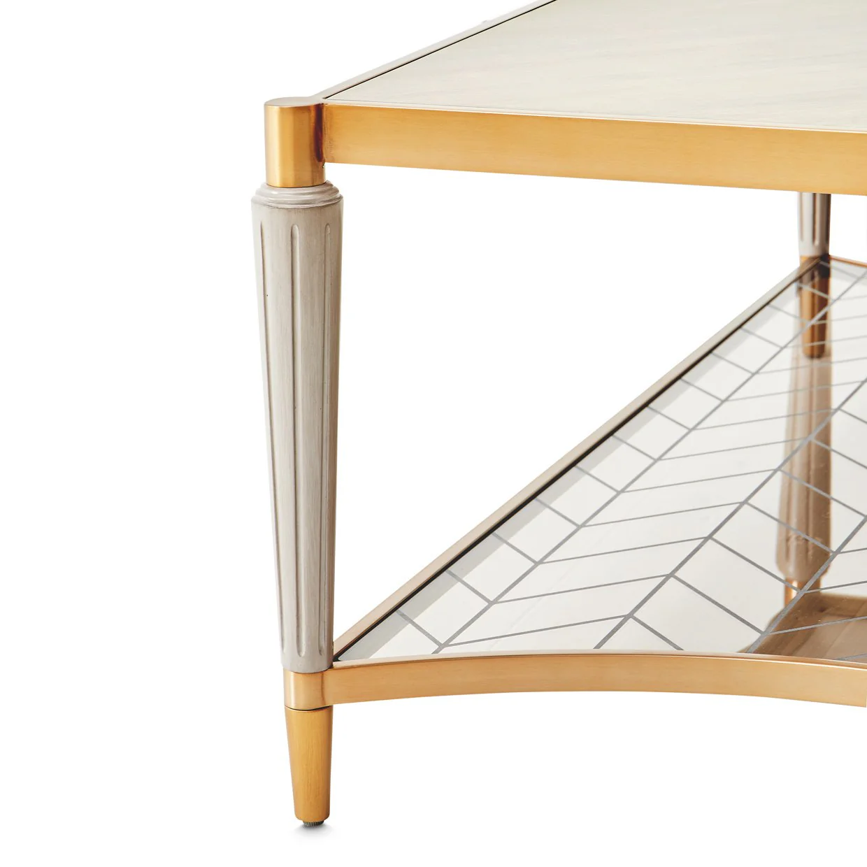 St. Charles Rectangular Cocktail Table - Dove Gray - Image 3