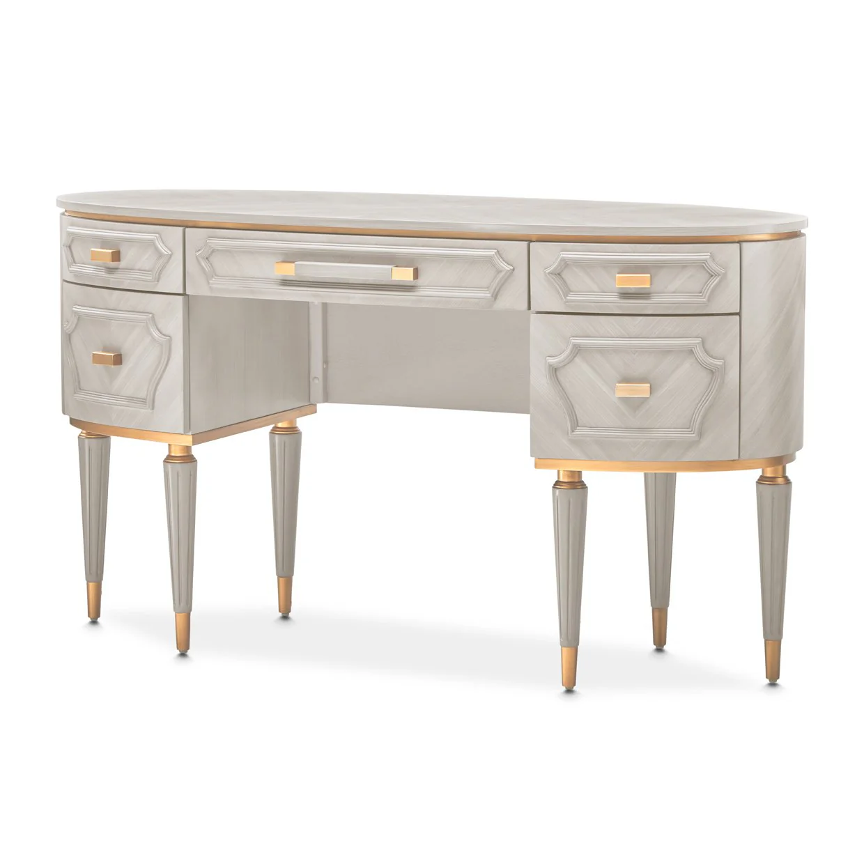 St. Charles Vanity Desk - Dove Gray - Image 17