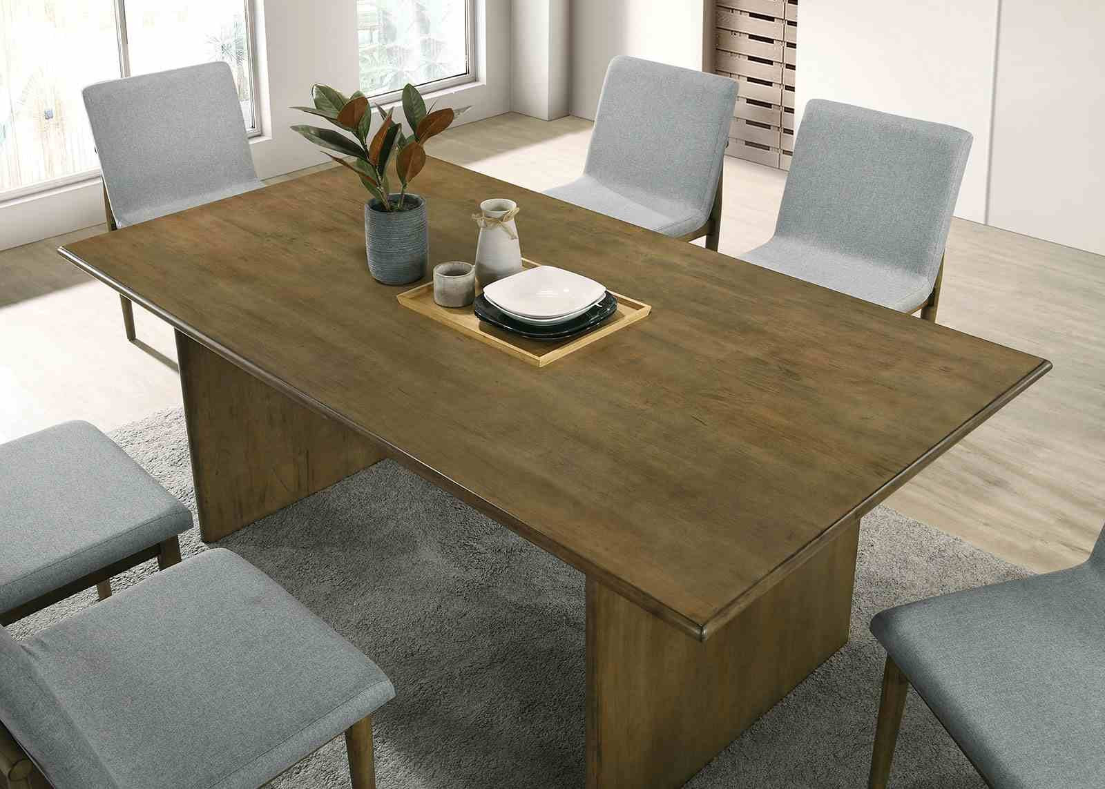 St Gallen Dining Table, Natural Tone/Light Gray - Image 3
