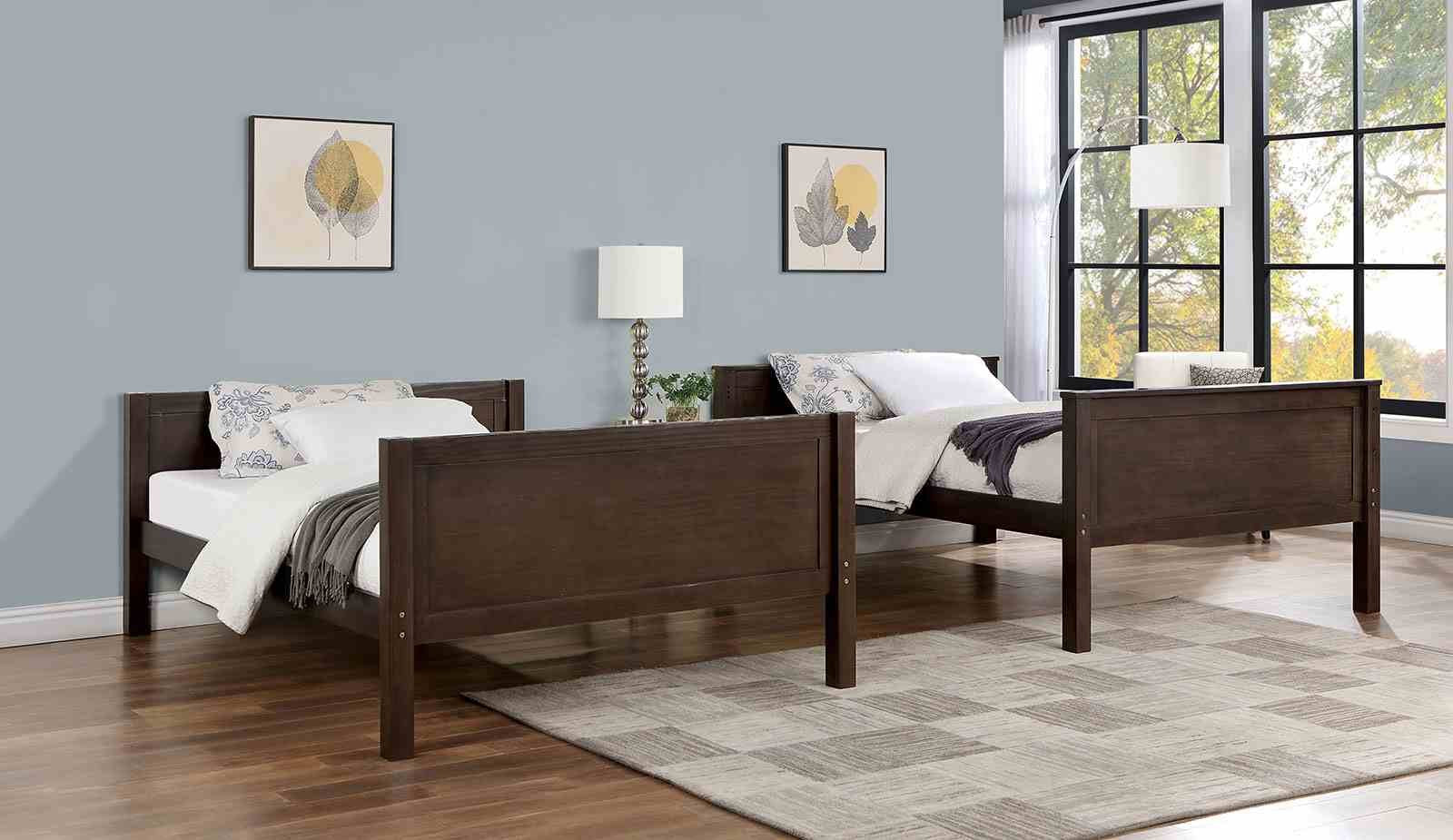 Stamos Full/Full Bunk Bed, Walnut - Image 2