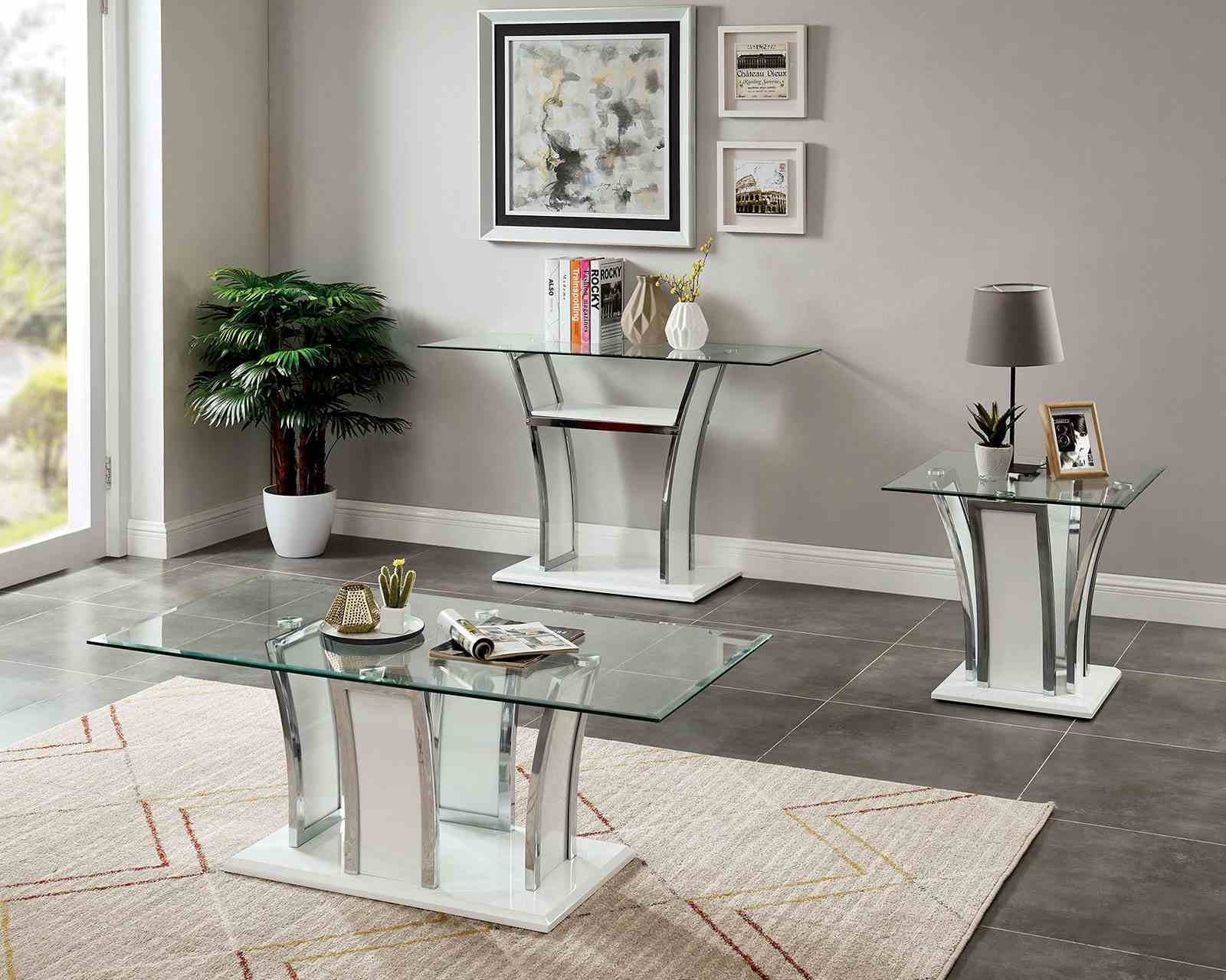 Staten End Table, White - Image 2