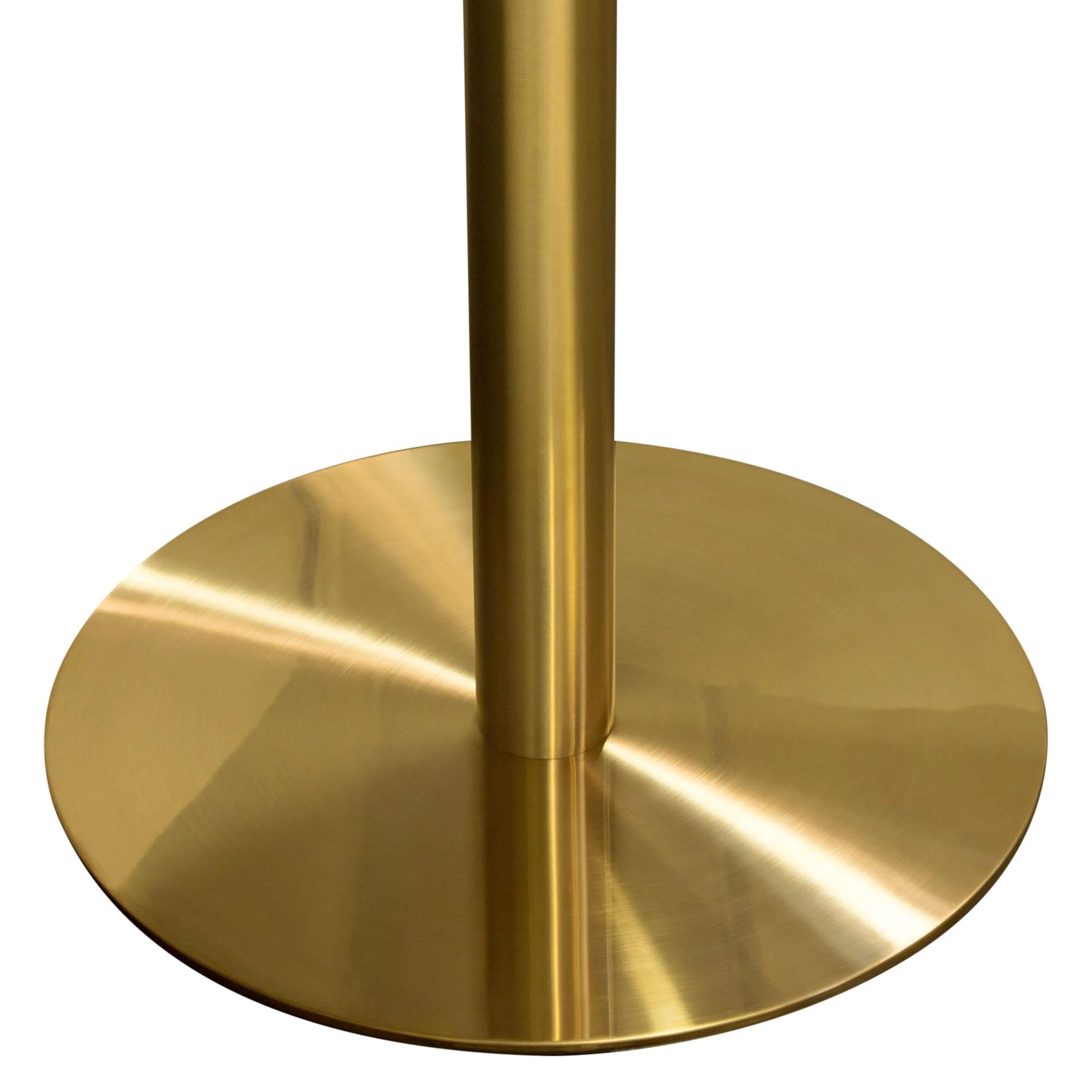 Stella 36" Round Bar Height Table w/ Faux Marble Top and Brushed Gold Metal Base by Diamond Sofa - Image 4