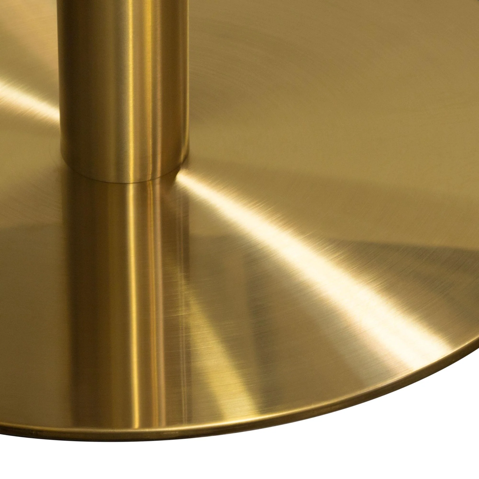 Stella 36" Round Bar Height Table w/ Faux Marble Top and Brushed Gold Metal Base by Diamond Sofa - Image 6