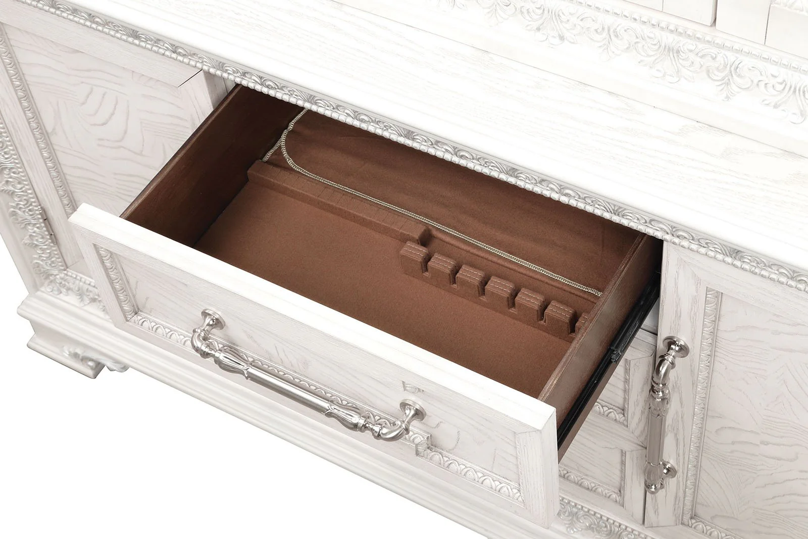 Stella Mia Hutch Buffet, Ivory - Image 4